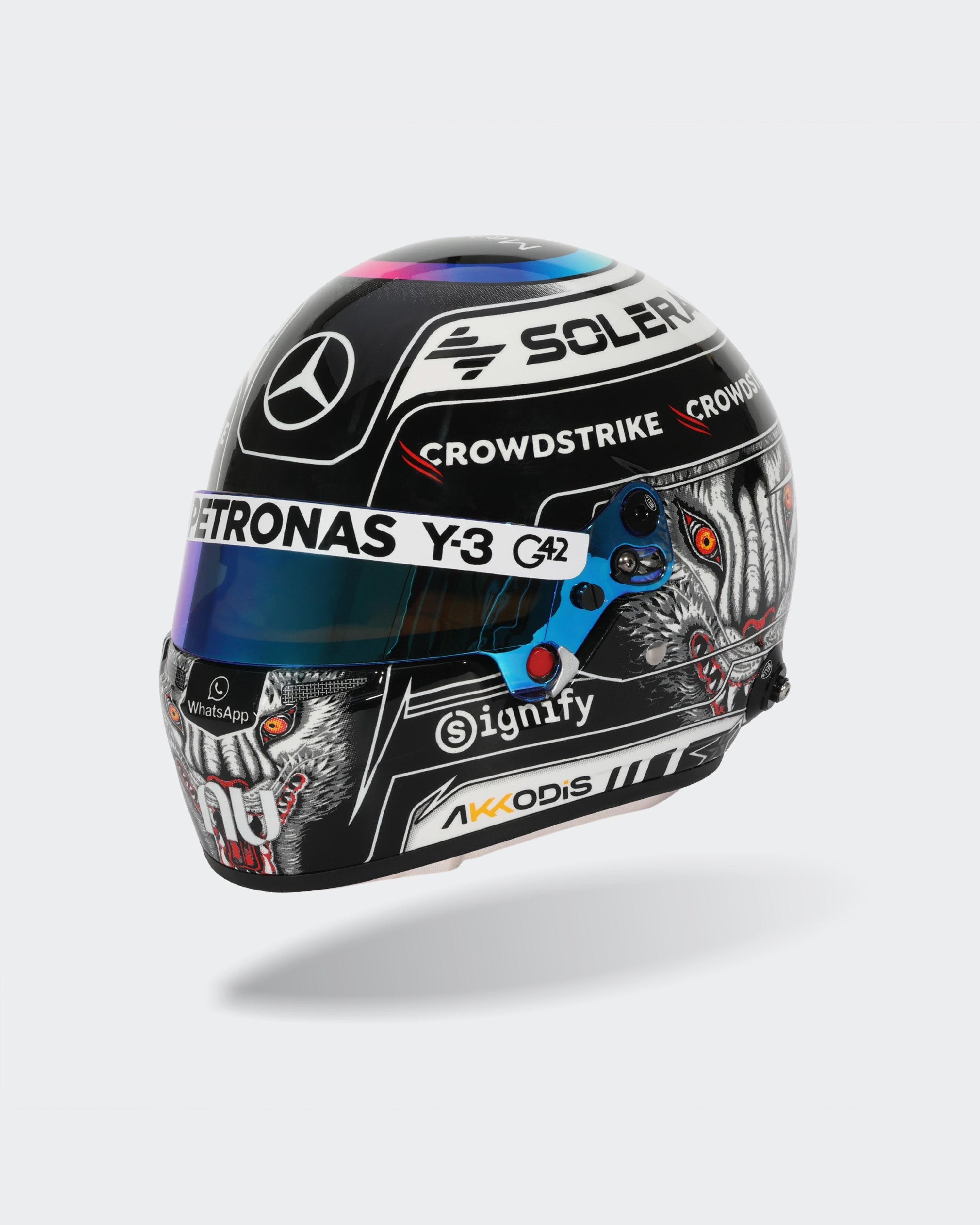 Kimi Antonelli 2026 Japan Mini Bell Helmet Replica 1:2 — primary product view showing Mercedes-AMG PETRONAS F1 styling and product details | Dash Racegear