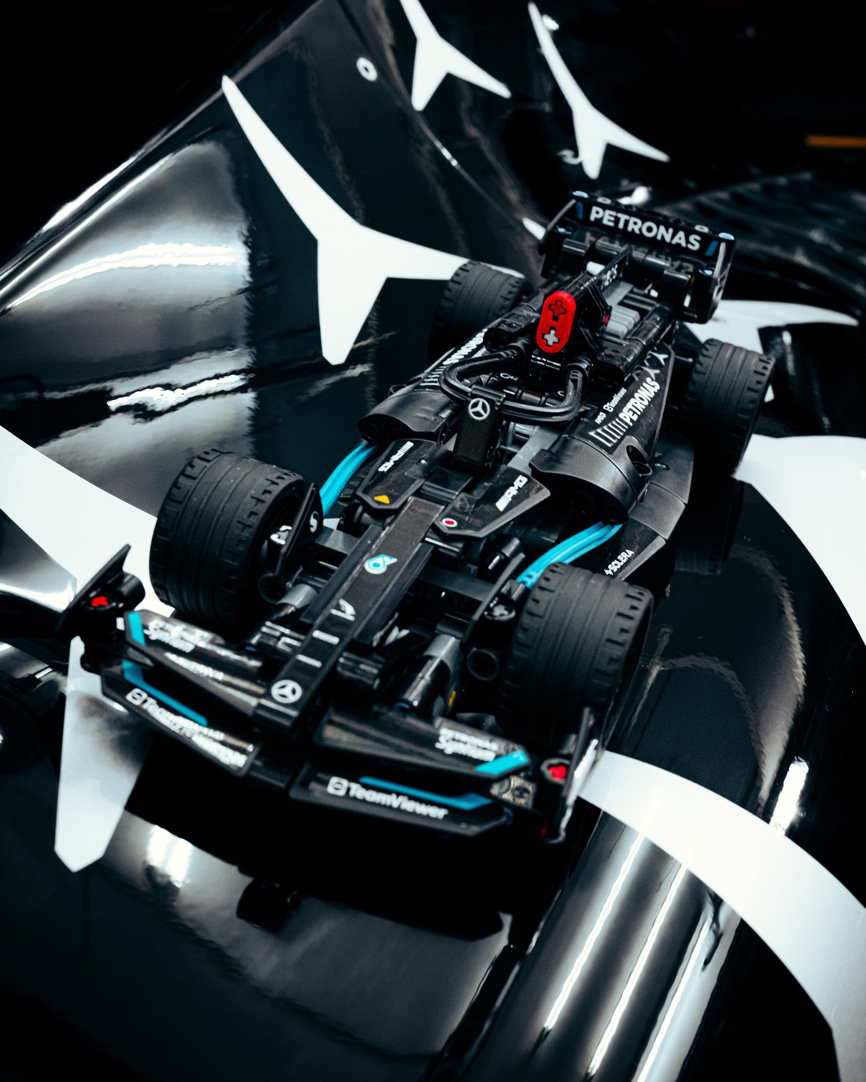 LEGO® Technic Mercedes-AMG F1 W14 E Performance Pull-Back — primary product view showing Mercedes-AMG PETRONAS F1 styling and product details | Dash Racegear