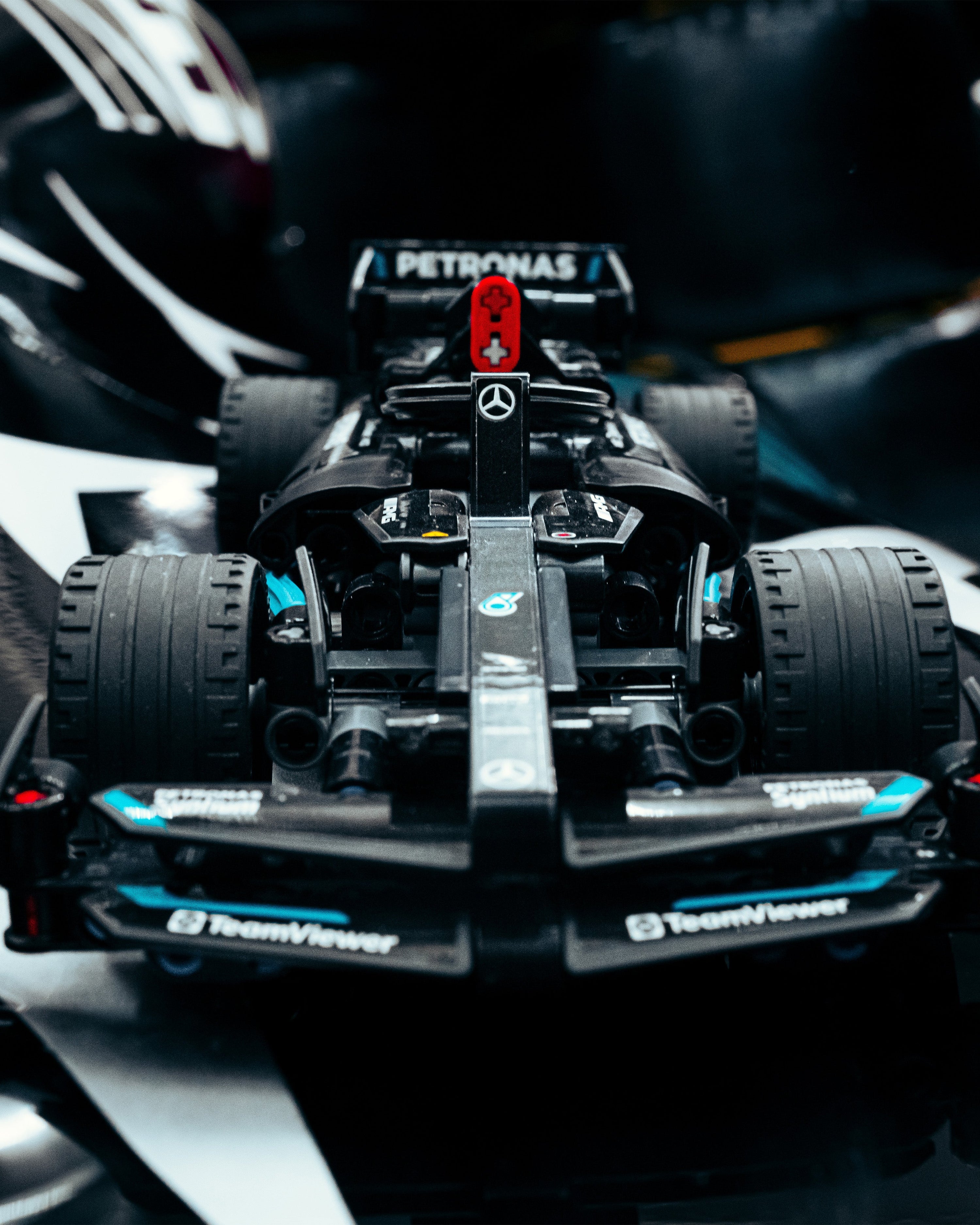 LEGO® Technic Mercedes-AMG F1 W14 E Performance Pull-Back — alternate product angle showing Mercedes-AMG PETRONAS F1 styling and product details | Dash Racegear