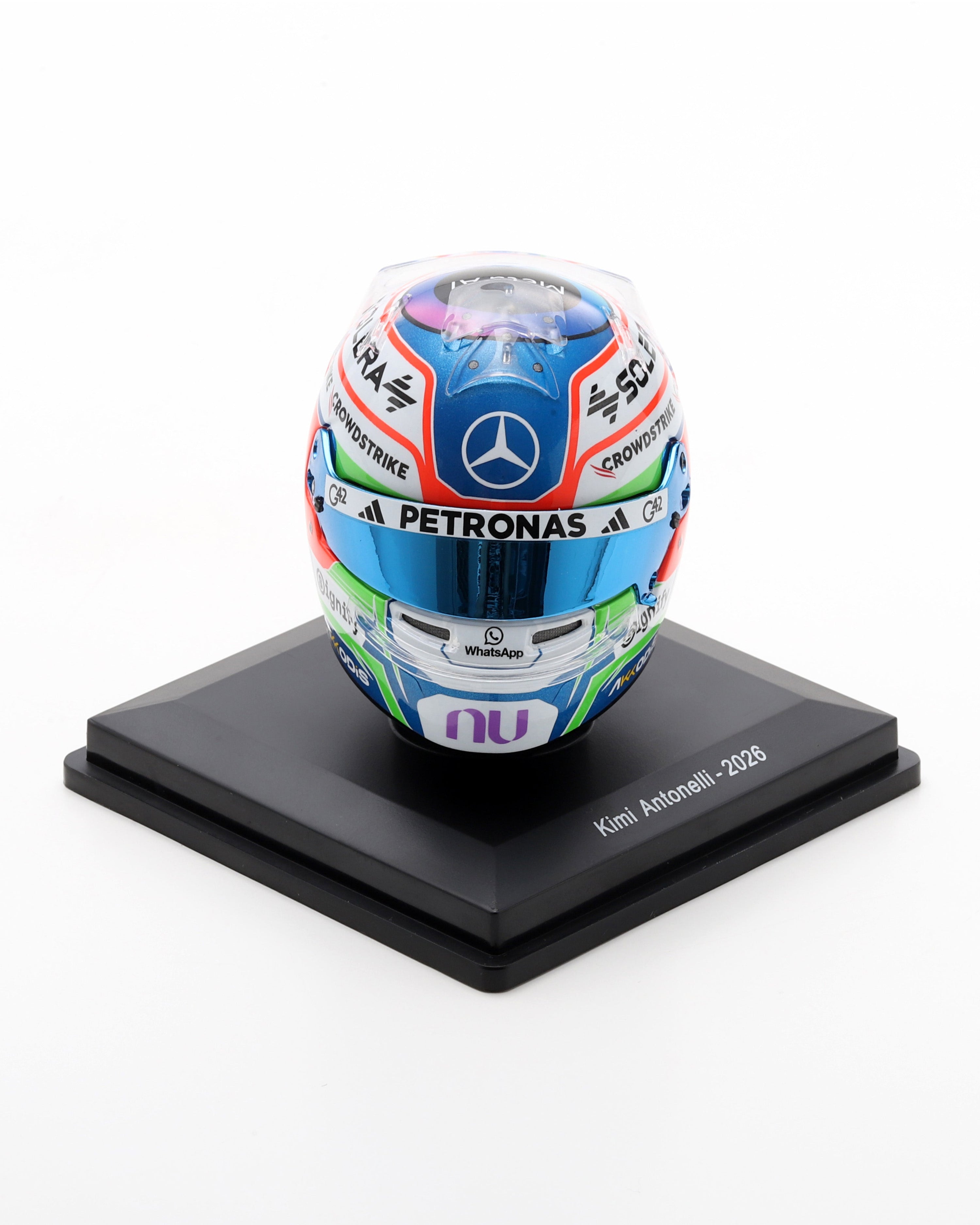 Kimi Antonelli 2026 Sparks Helmet 1:5 — primary product view showing Mercedes-AMG PETRONAS F1 styling and product details | Dash Racegear