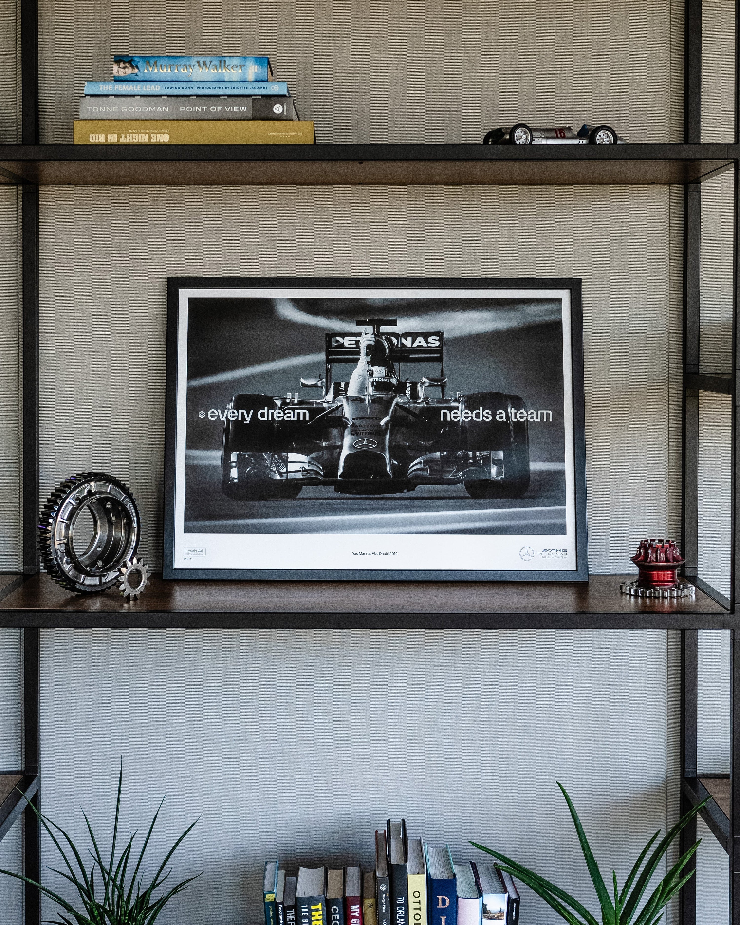 Every Dream Needs a Team Yas Marina 2014 Poster — primary product view showing Mercedes-AMG PETRONAS F1 styling and product details | Dash Racegear