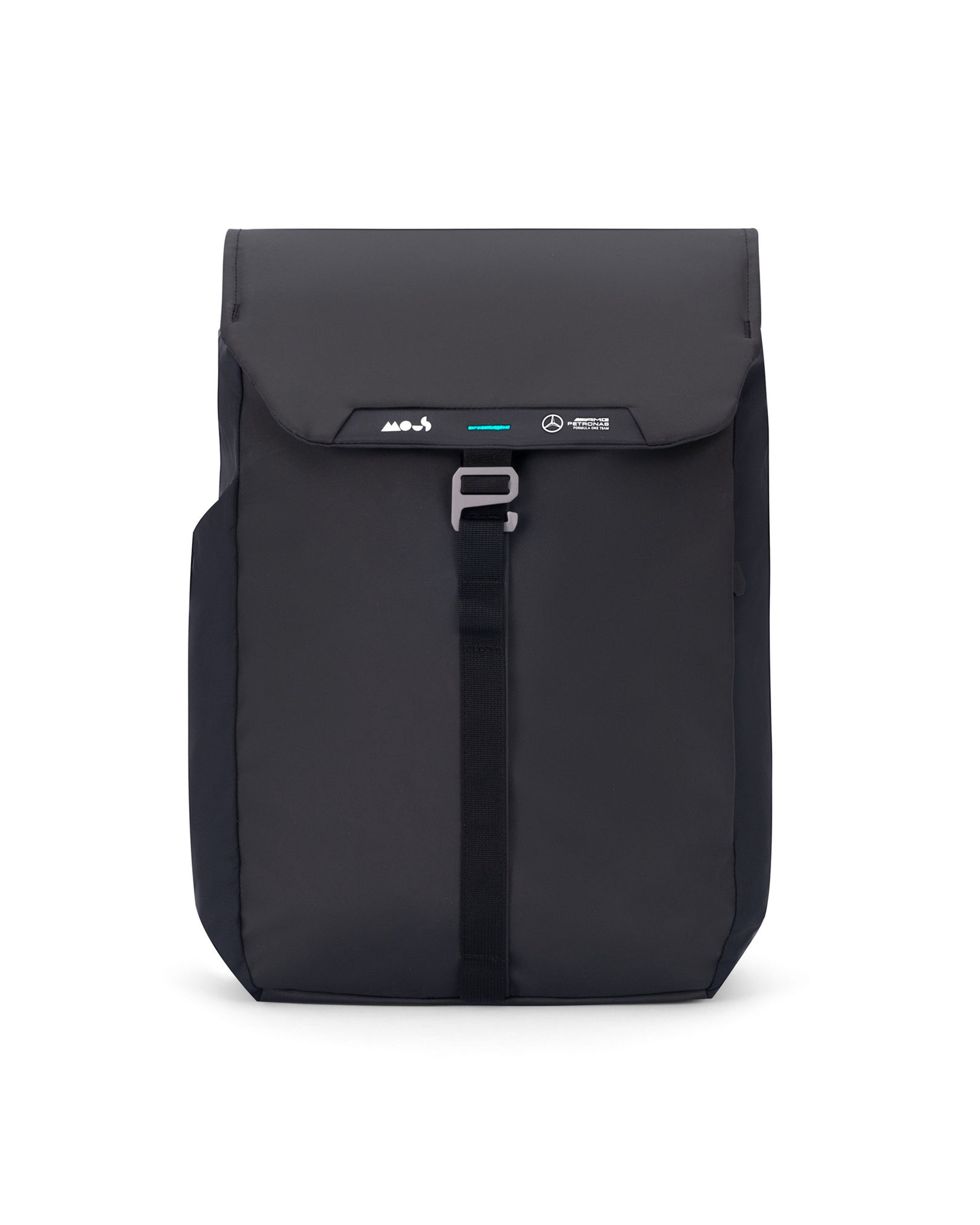 Mous x Mercedes-AMG F1 Team Day Backpack — primary product view showing Mercedes-AMG PETRONAS F1 styling and product details | Dash Racegear