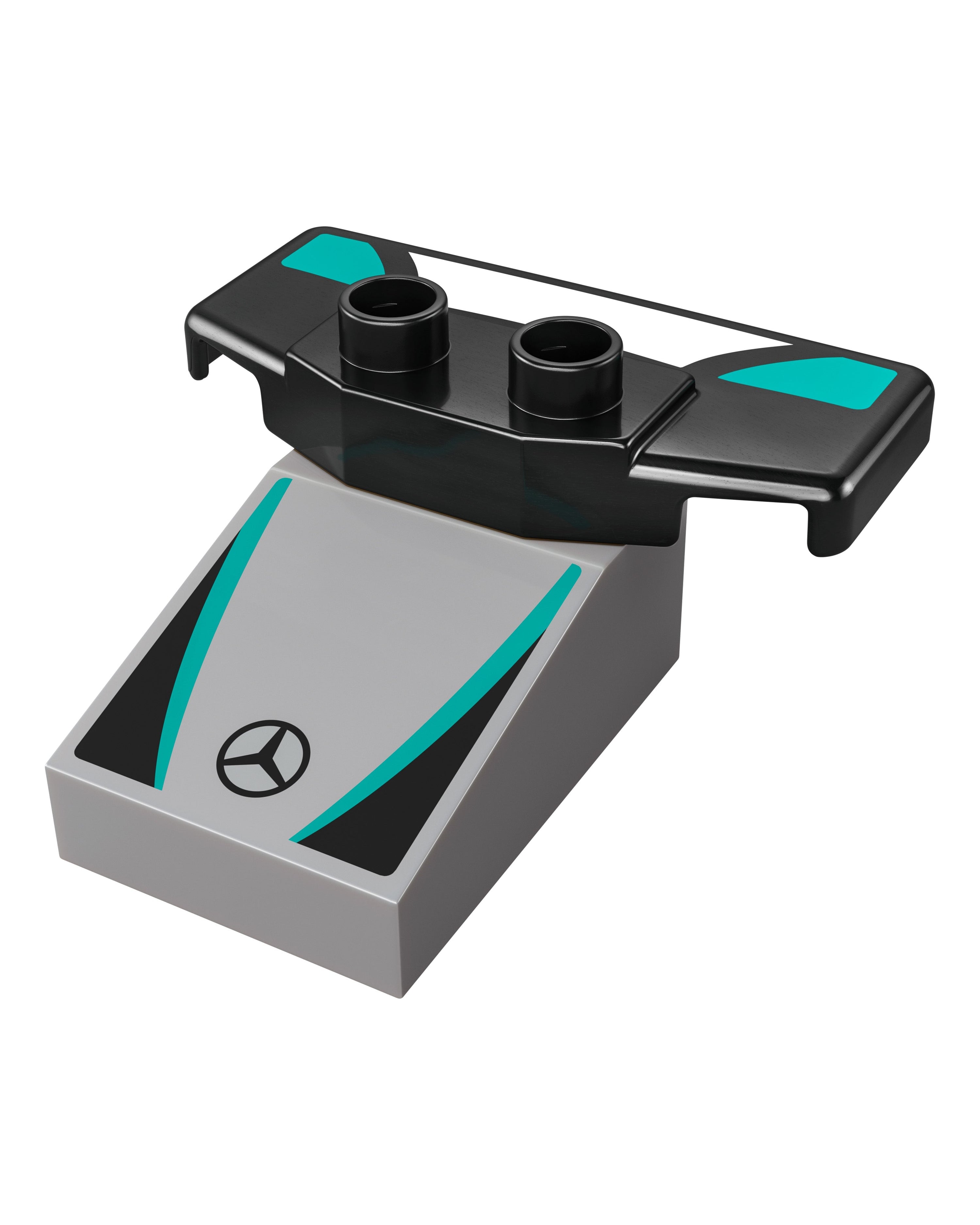 LEGO® DUPLO Town F1 Team Race Cars & Drivers — additional product detail showing Mercedes-AMG PETRONAS F1 styling and product details | Dash Racegear
