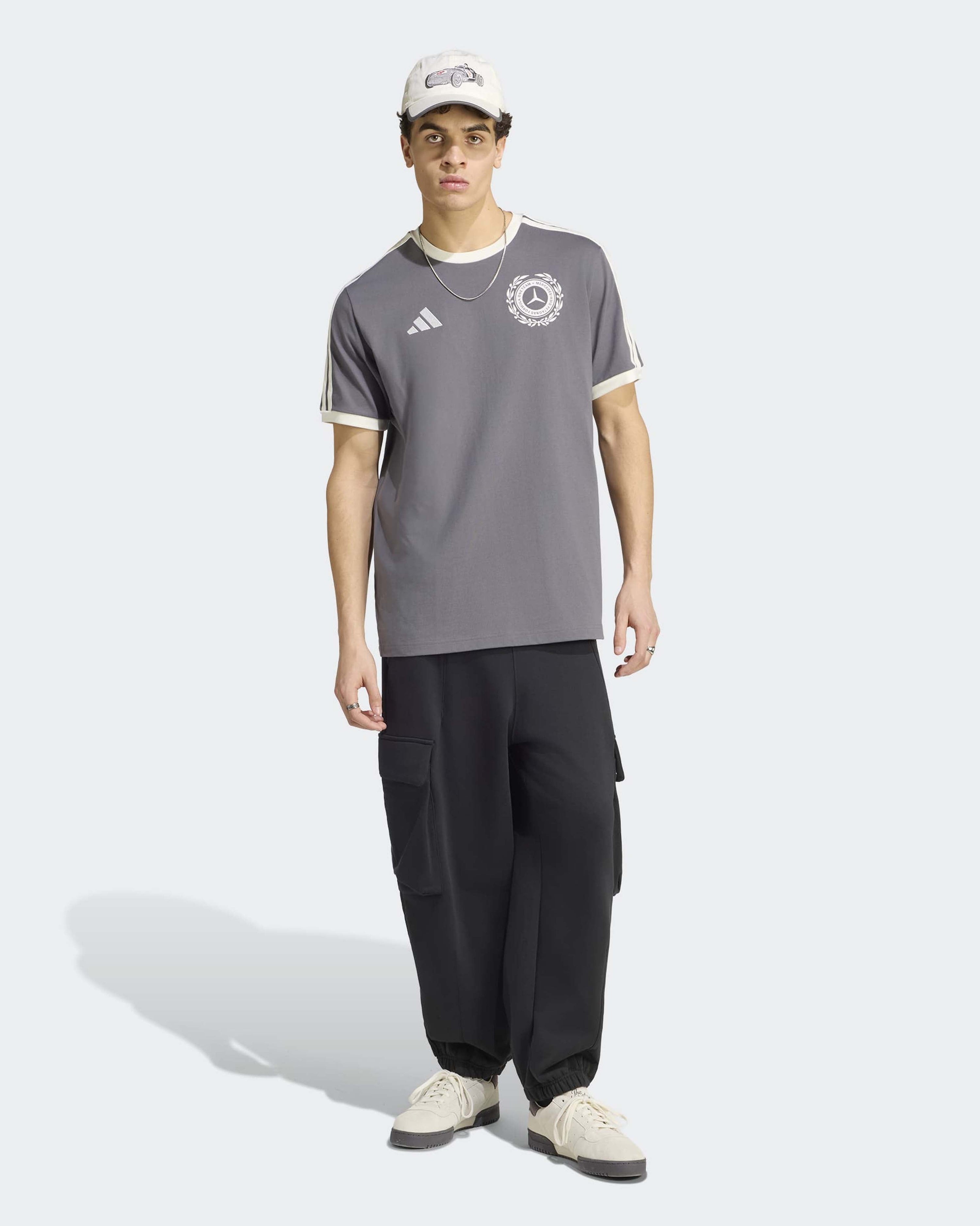 Mens Silver Arrows Icon T-shirt Grey — additional product detail showing Mercedes-AMG PETRONAS F1 styling and product details | Dash Racegear