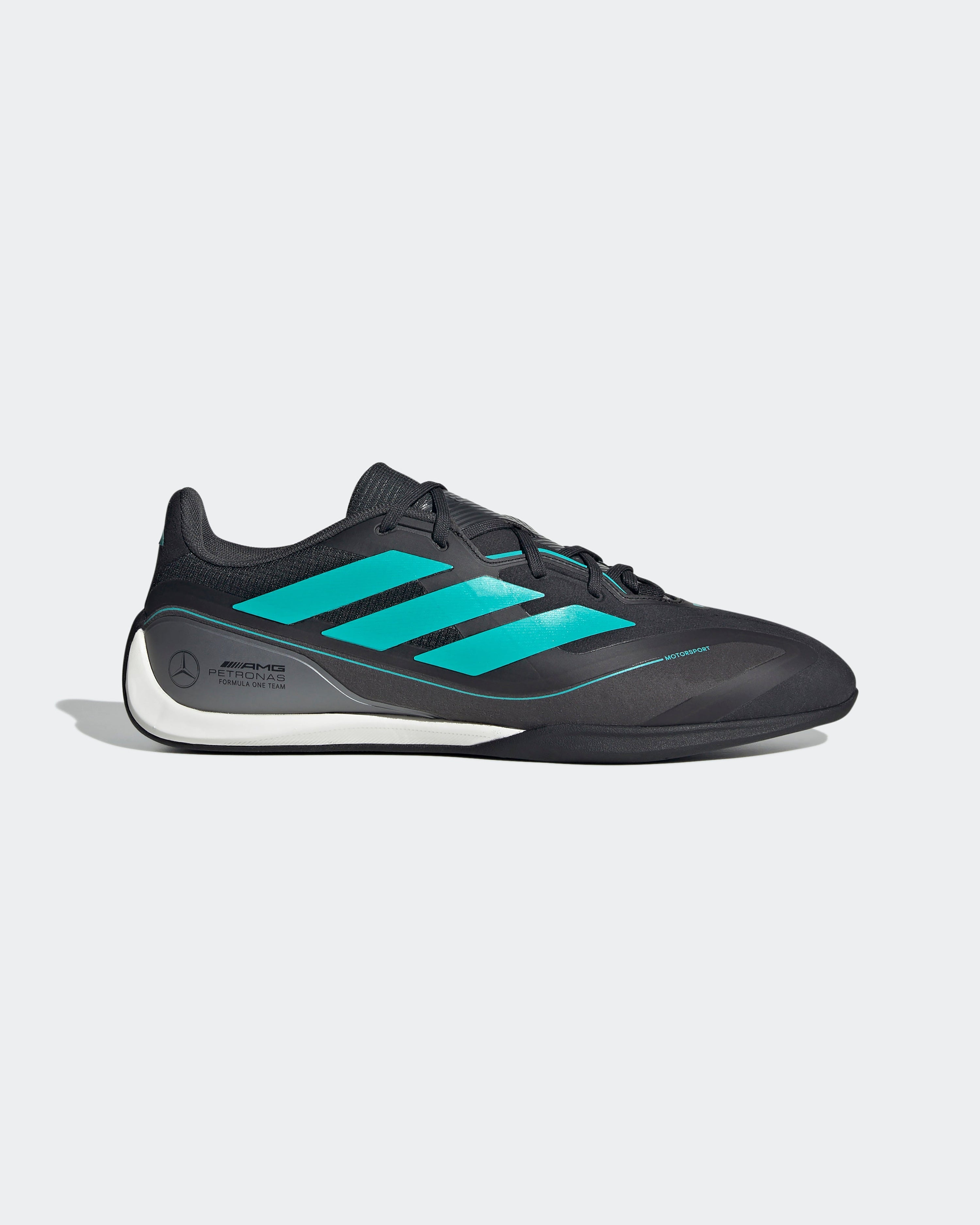 Pro Trainers Black — primary product view showing Mercedes-AMG PETRONAS F1 styling and product details | Dash Racegear