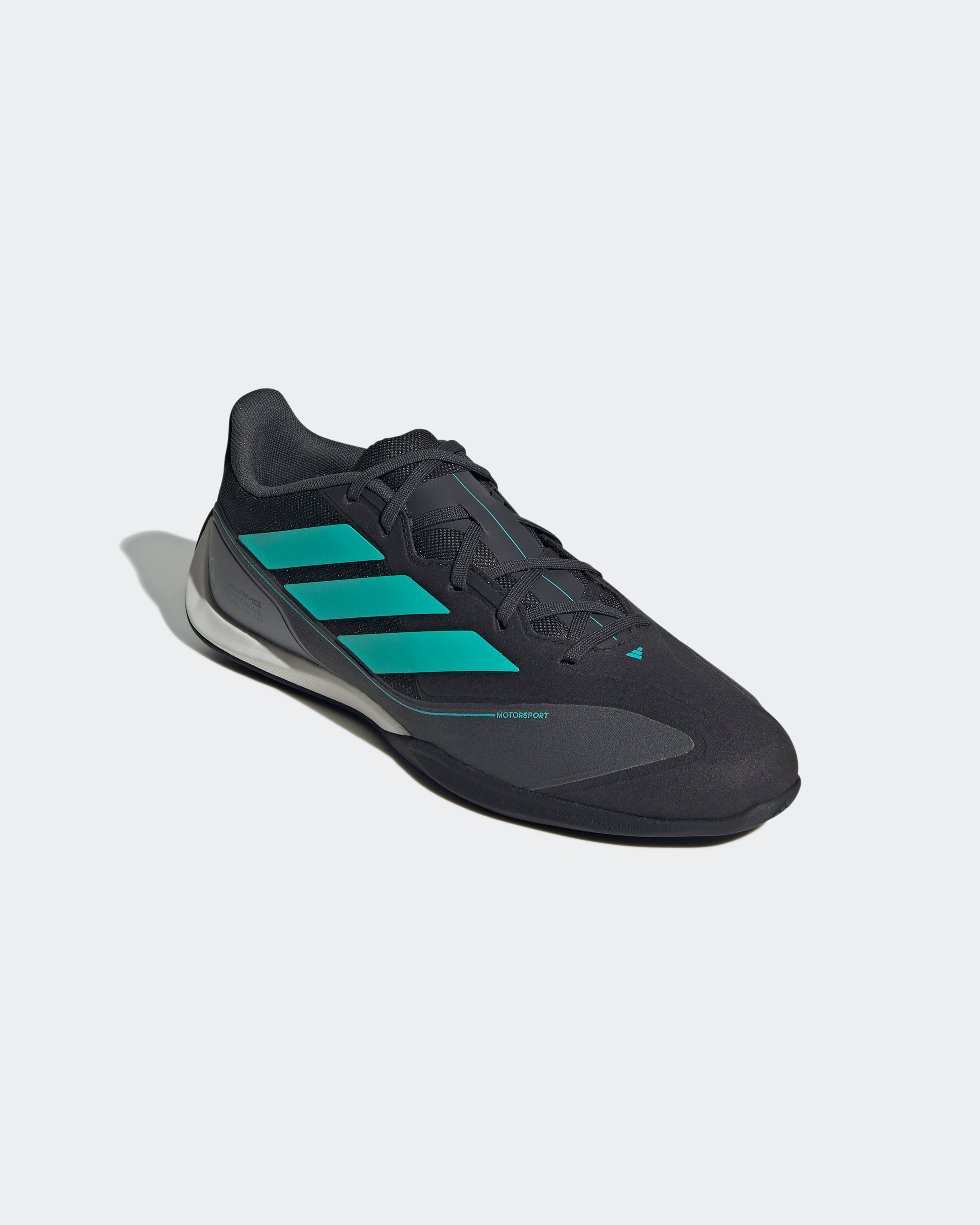 League Shoes Black — alternate product angle showing Mercedes-AMG PETRONAS F1 styling and product details | Dash Racegear