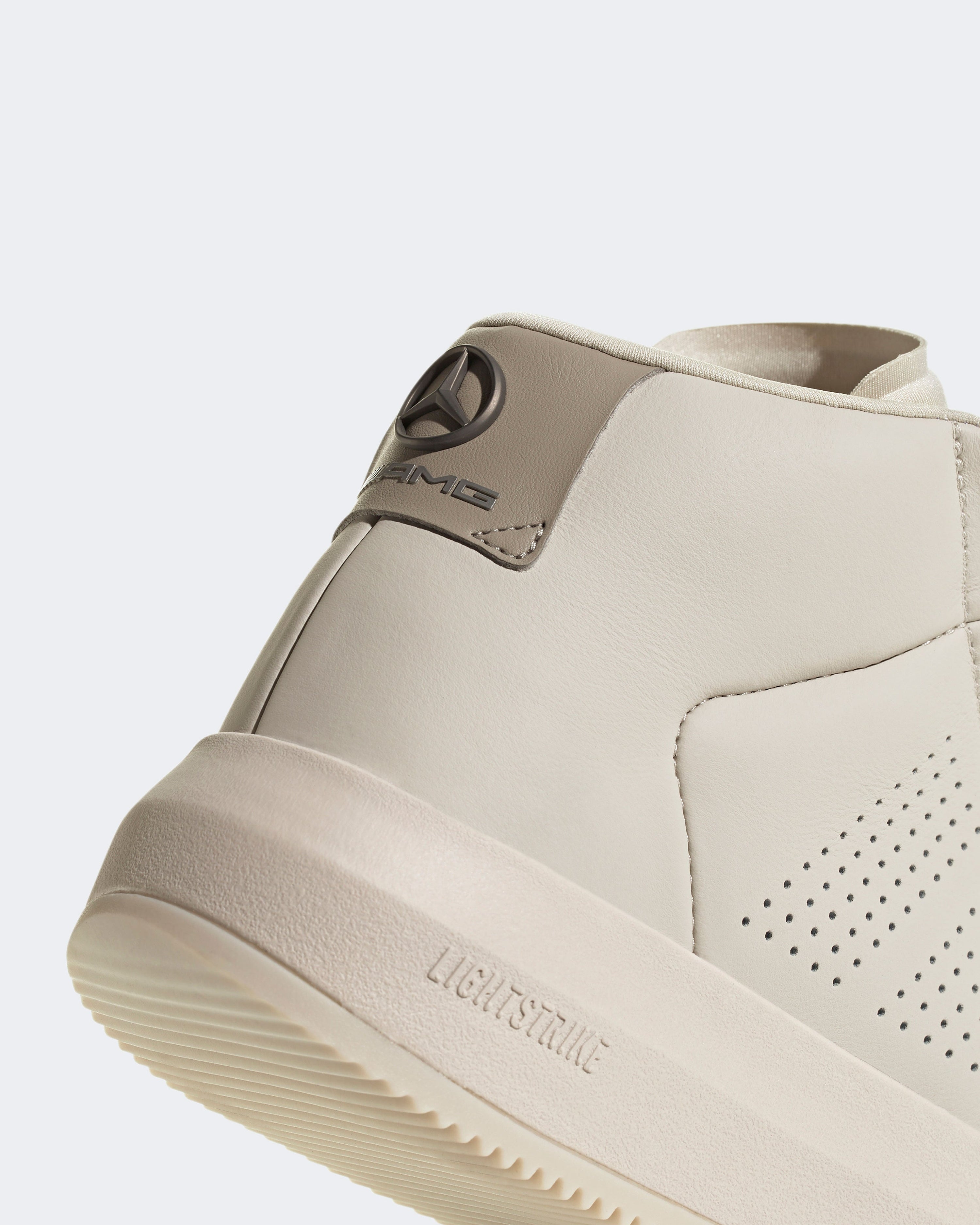 Acesmash Mid Shoes Light Beige — additional product detail showing Mercedes-AMG PETRONAS F1 styling and product details | Dash Racegear