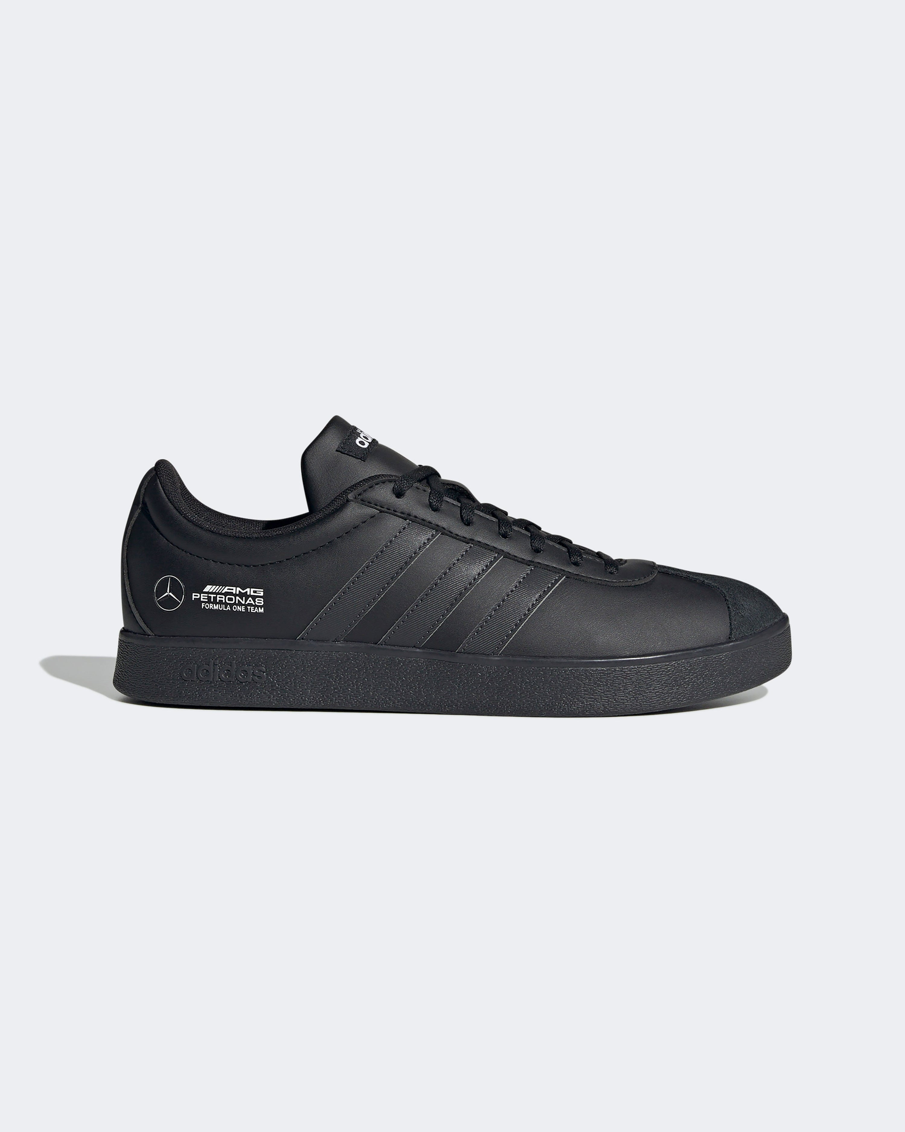 Vl Court Base Trainers Black — primary product view showing Mercedes-AMG PETRONAS F1 styling and product details | Dash Racegear