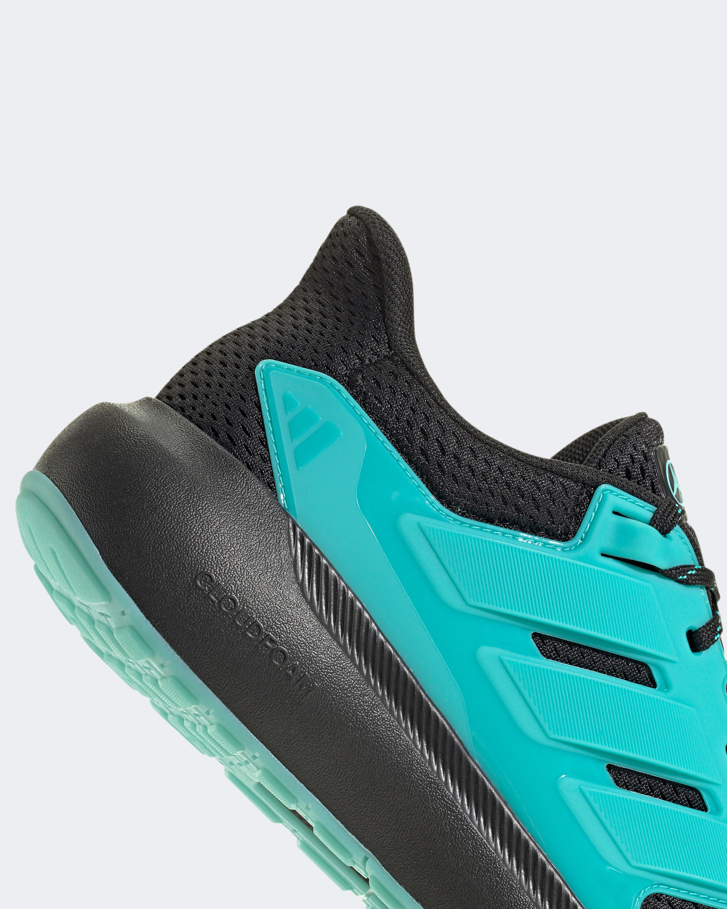 Ultimashow 2.0 Trainers Black/Teal — additional product detail showing Mercedes-AMG PETRONAS F1 styling and product details | Dash Racegear