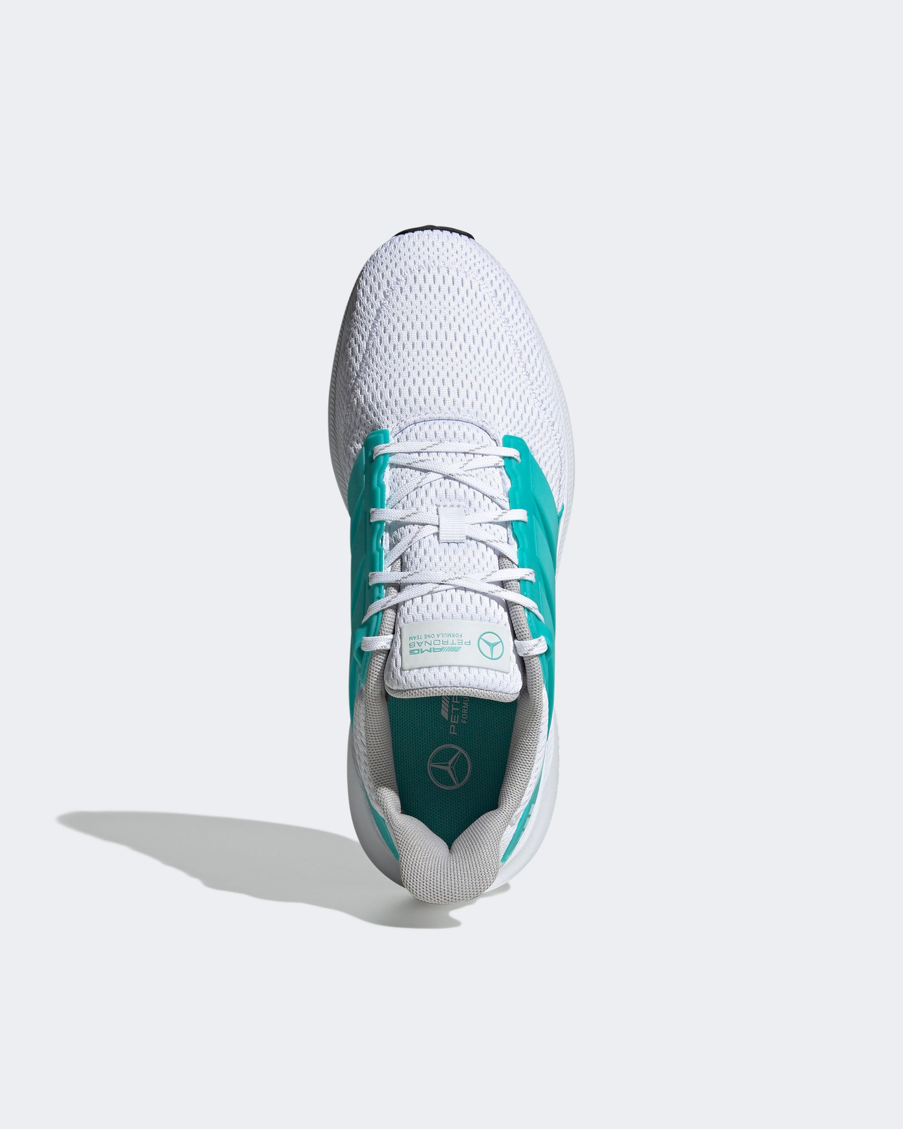 Ultimashow 2.0 Trainers White — alternate product angle showing Mercedes-AMG PETRONAS F1 styling and product details | Dash Racegear