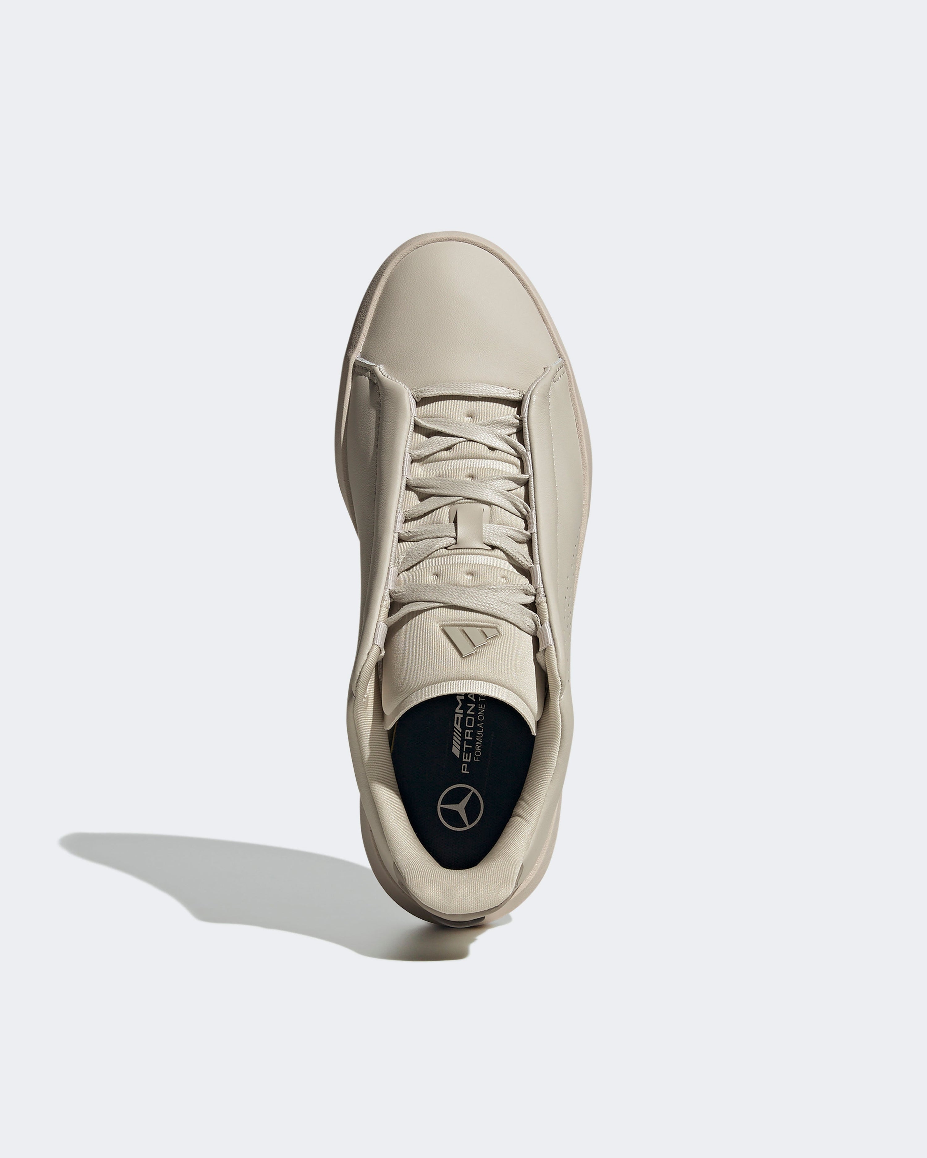 Acesmash Shoes Light Beige — alternate product angle showing Mercedes-AMG PETRONAS F1 styling and product details | Dash Racegear