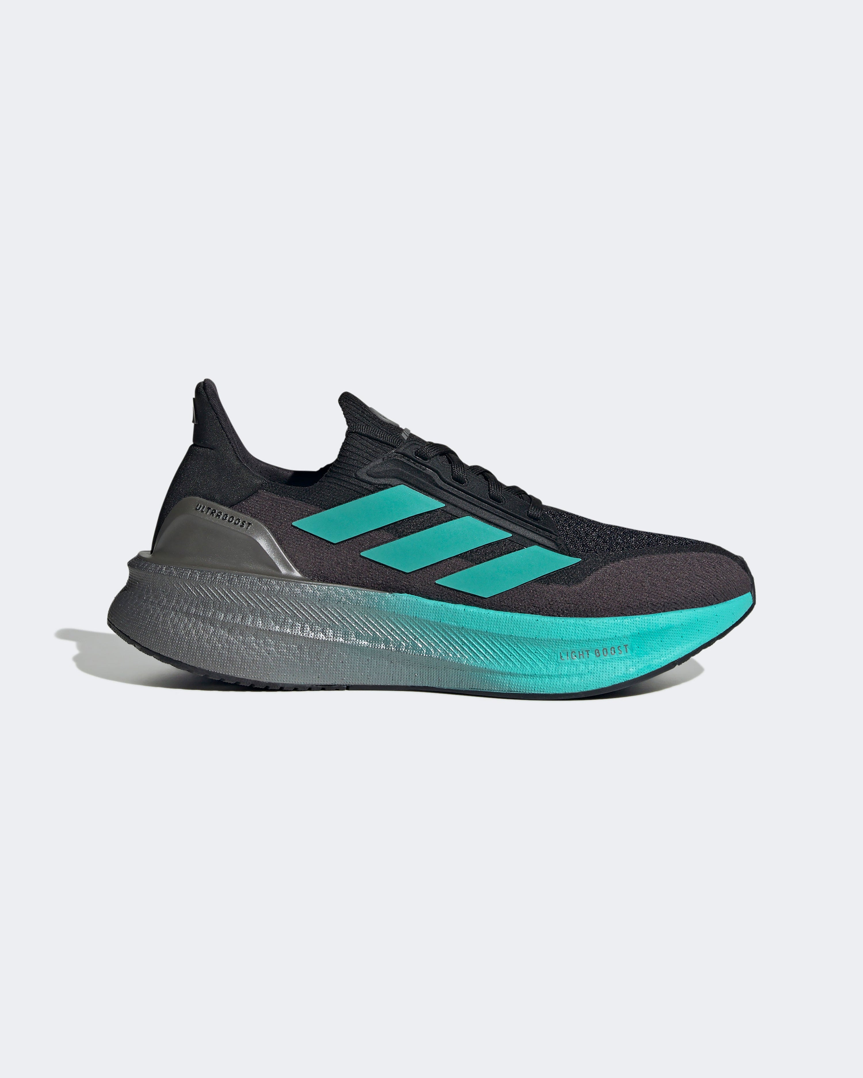 Womens Ultraboost 5X Trainer Black — primary product view showing Mercedes-AMG PETRONAS F1 styling and product details | Dash Racegear