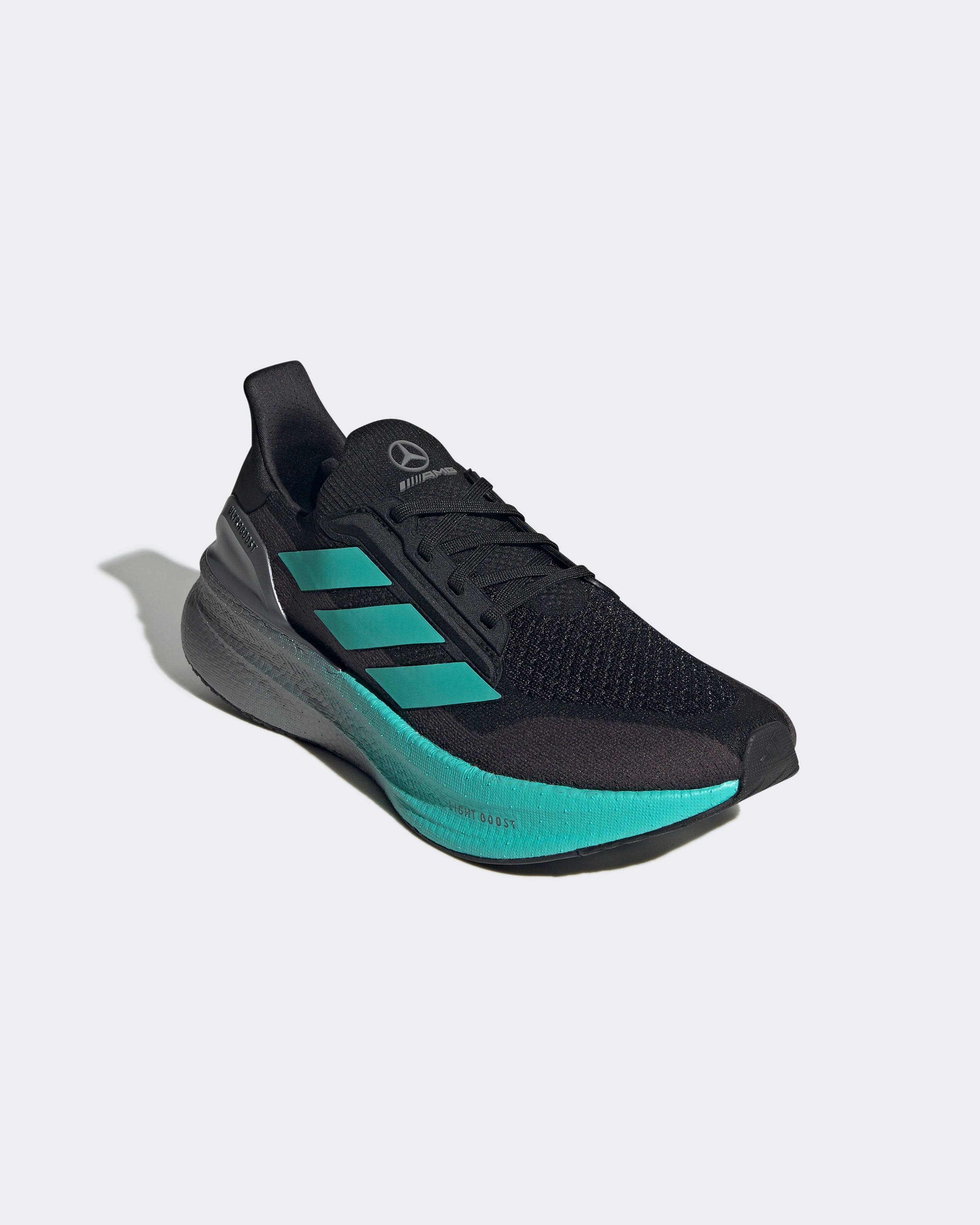 Mens Ultraboost 5X Trainer Black — alternate product angle showing Mercedes-AMG PETRONAS F1 styling and product details | Dash Racegear
