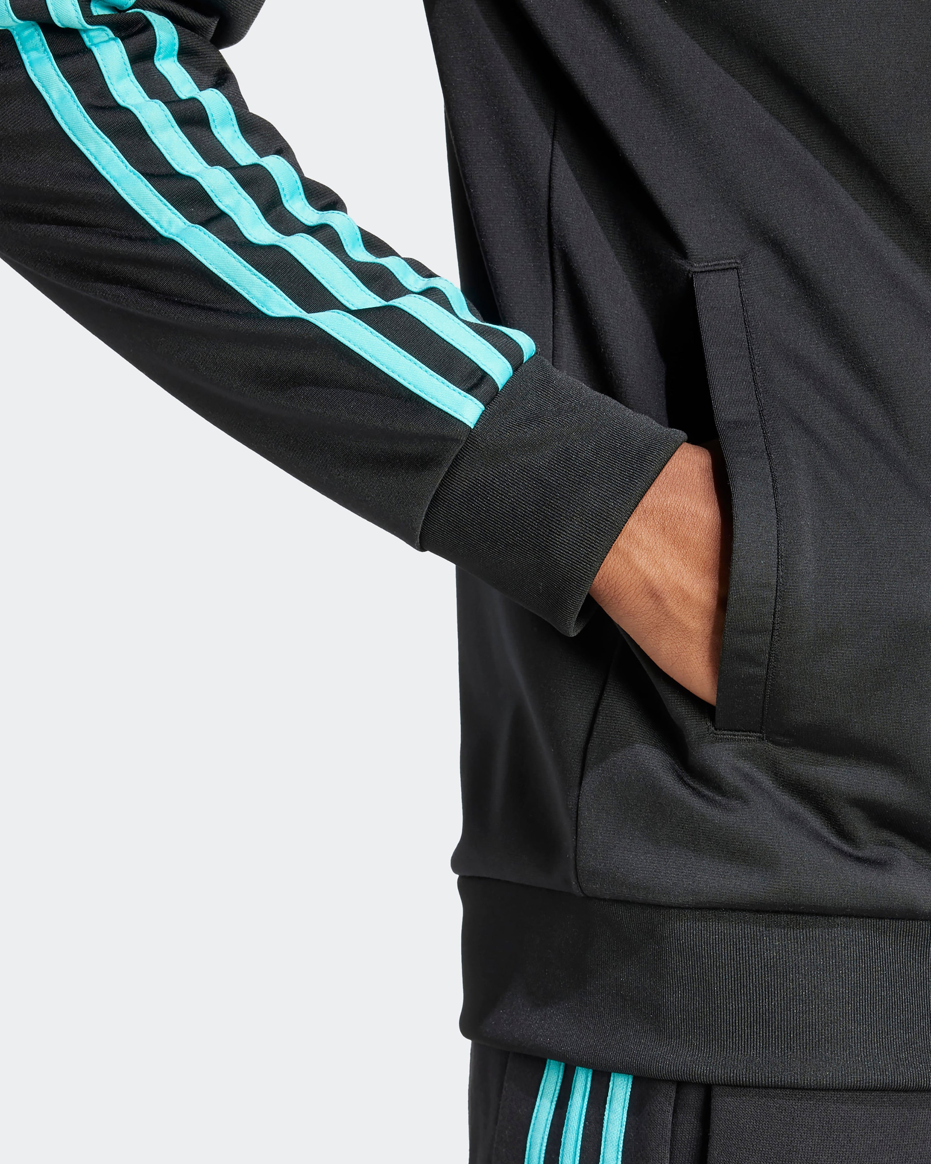 Mens DNA Track Top Black — additional product detail showing Mercedes-AMG PETRONAS F1 styling and product details | Dash Racegear