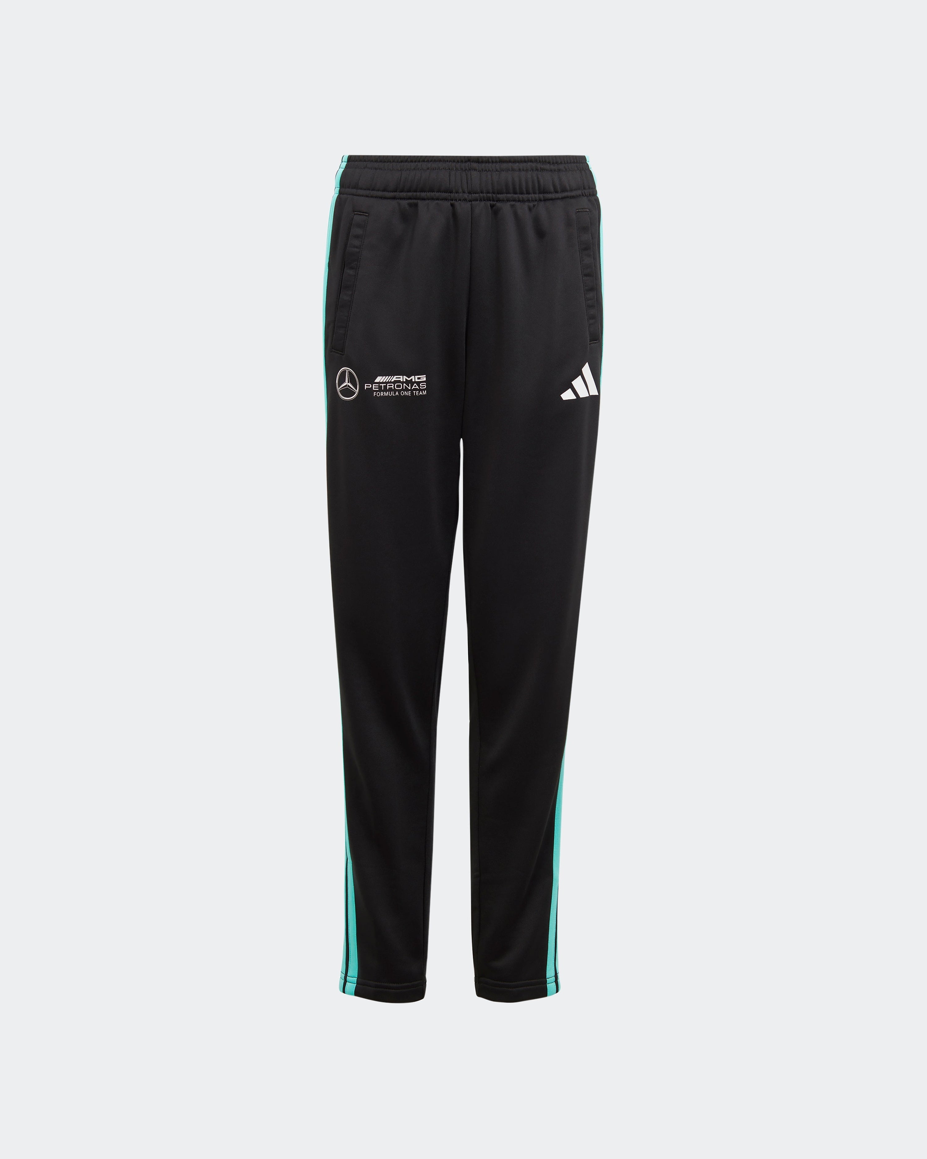Kids DNA Joggers Black — primary product view showing Mercedes-AMG PETRONAS F1 styling and product details | Dash Racegear