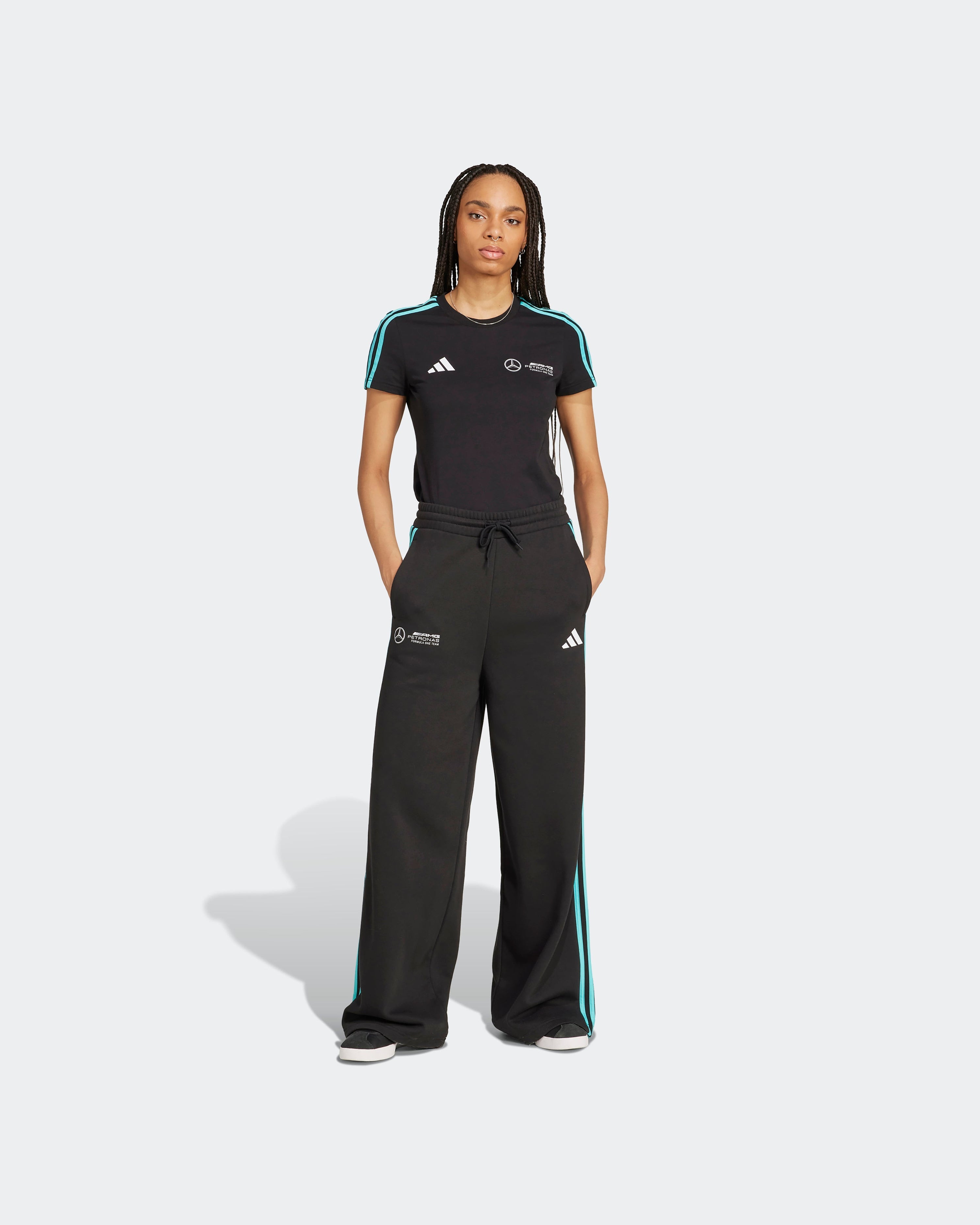 Womens DNA Joggers Black — additional product detail showing Mercedes-AMG PETRONAS F1 styling and product details | Dash Racegear