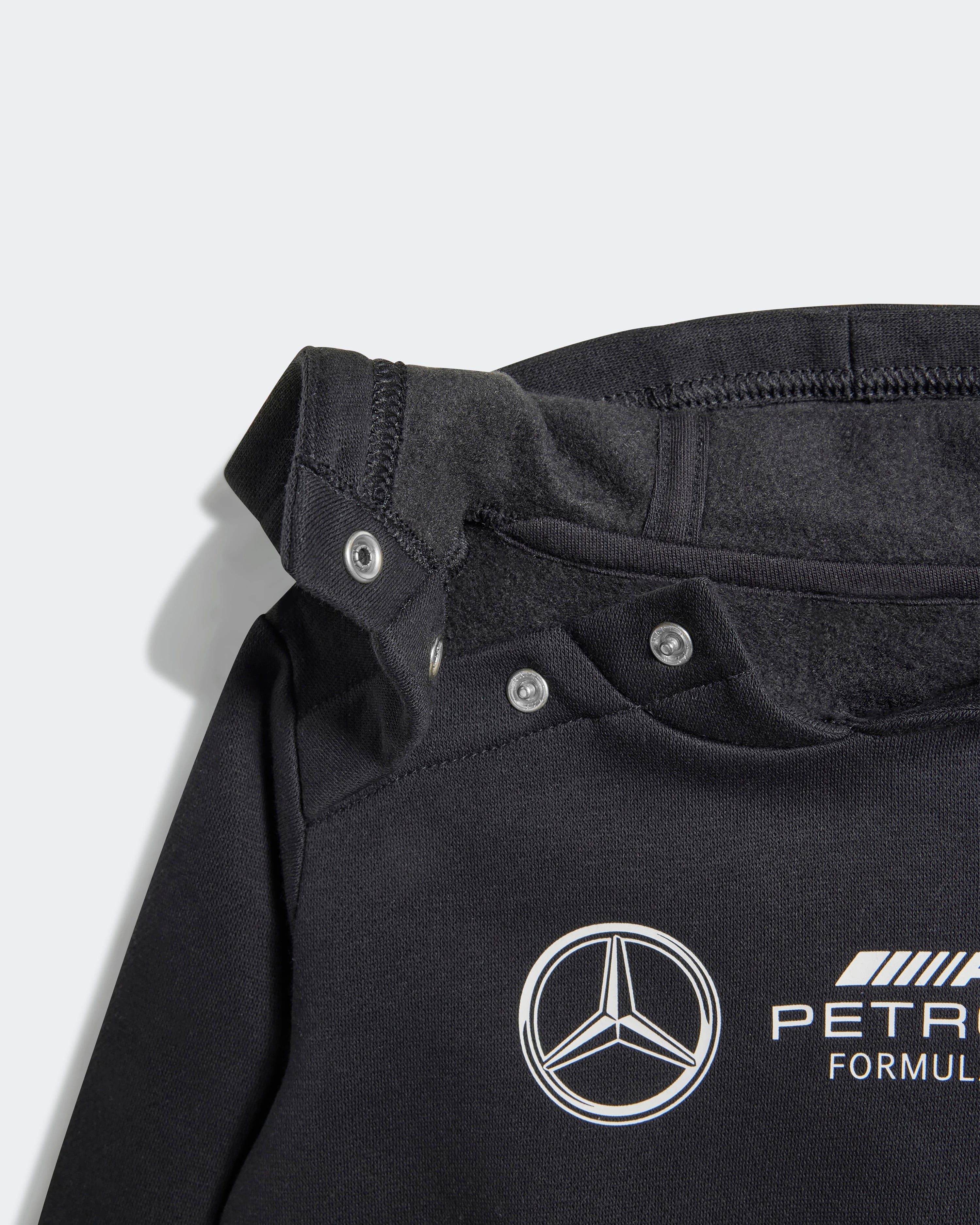 Kids DNA Long Sleeve Jogger Black — additional product detail showing Mercedes-AMG PETRONAS F1 styling and product details | Dash Racegear