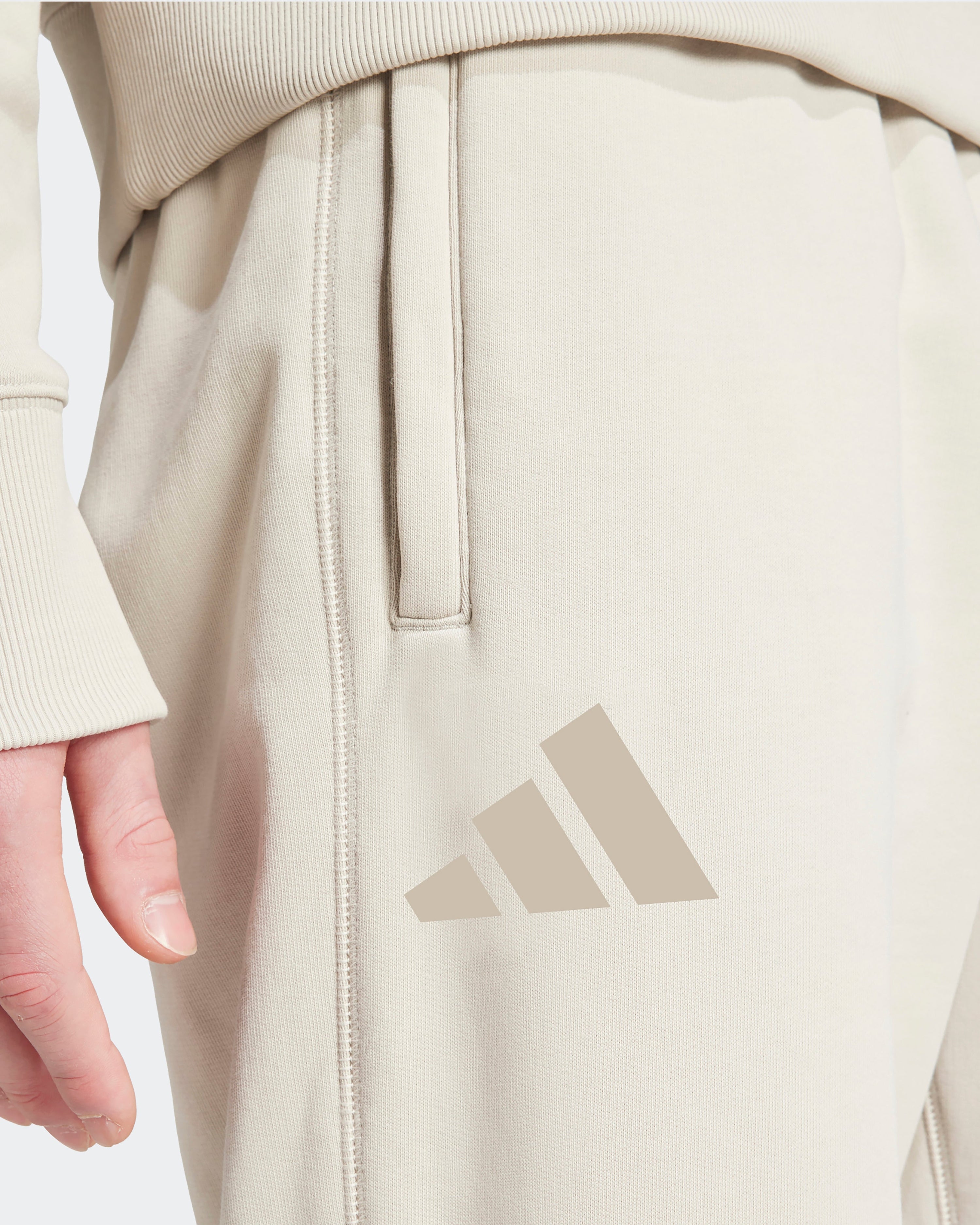 Mens Premium Sweat Joggers Beige — additional product detail showing Mercedes-AMG PETRONAS F1 styling and product details | Dash Racegear