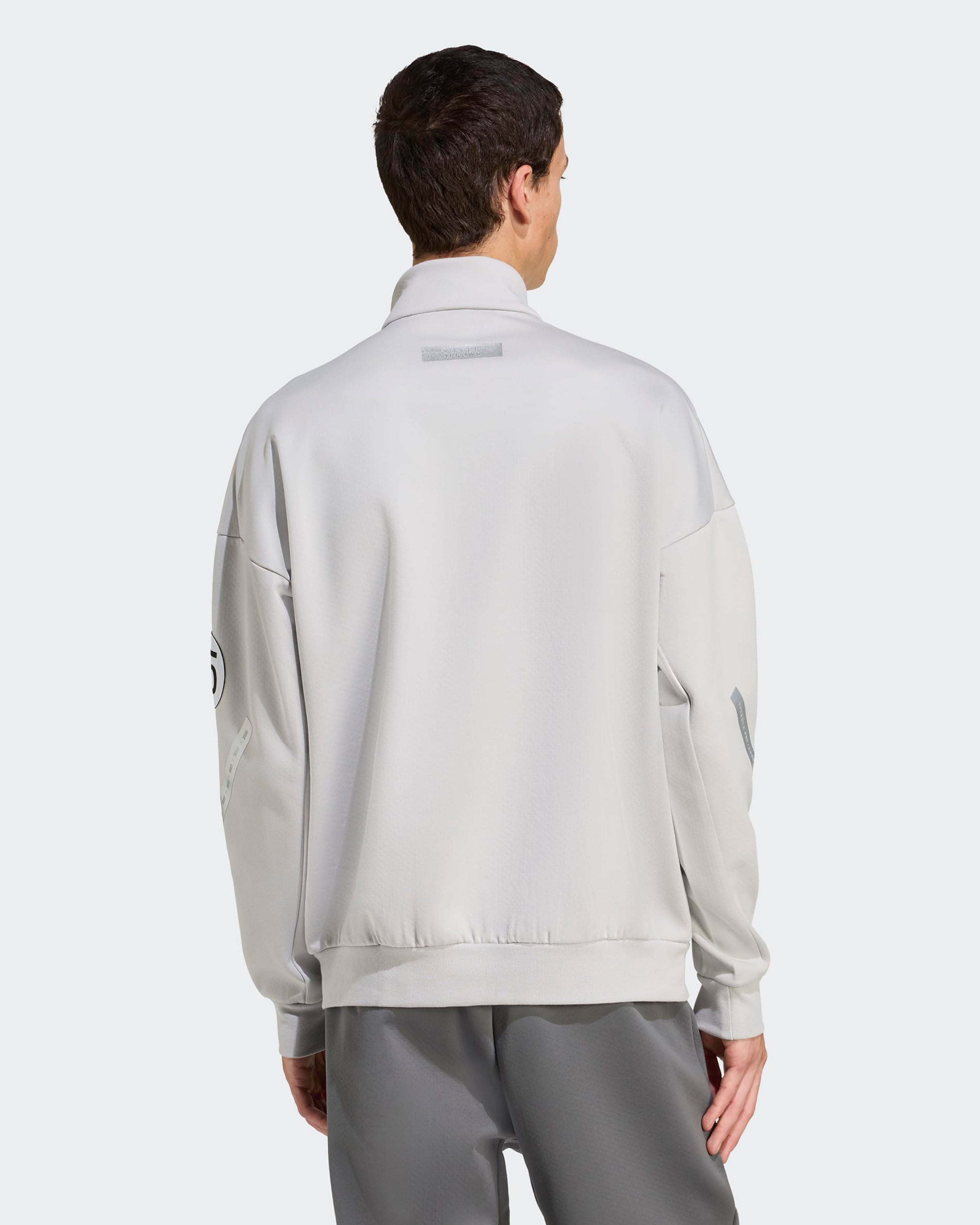 Mens Silver Arrows Quarter Zip Grey — additional product detail showing Mercedes-AMG PETRONAS F1 styling and product details | Dash Racegear