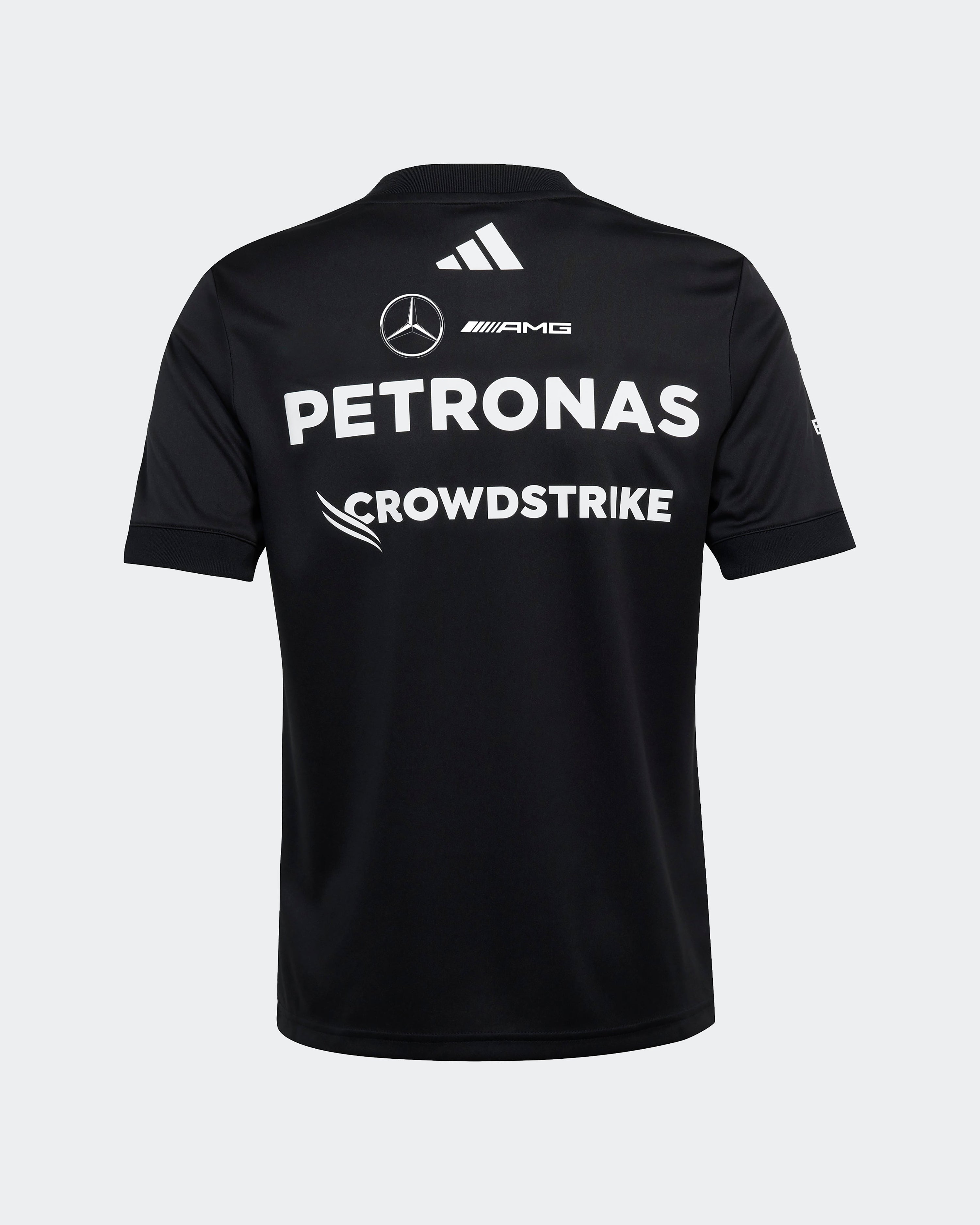 Kids 2025 Team Driver Tee Black — alternate product angle showing Mercedes-AMG PETRONAS F1 styling and product details | Dash Racegear