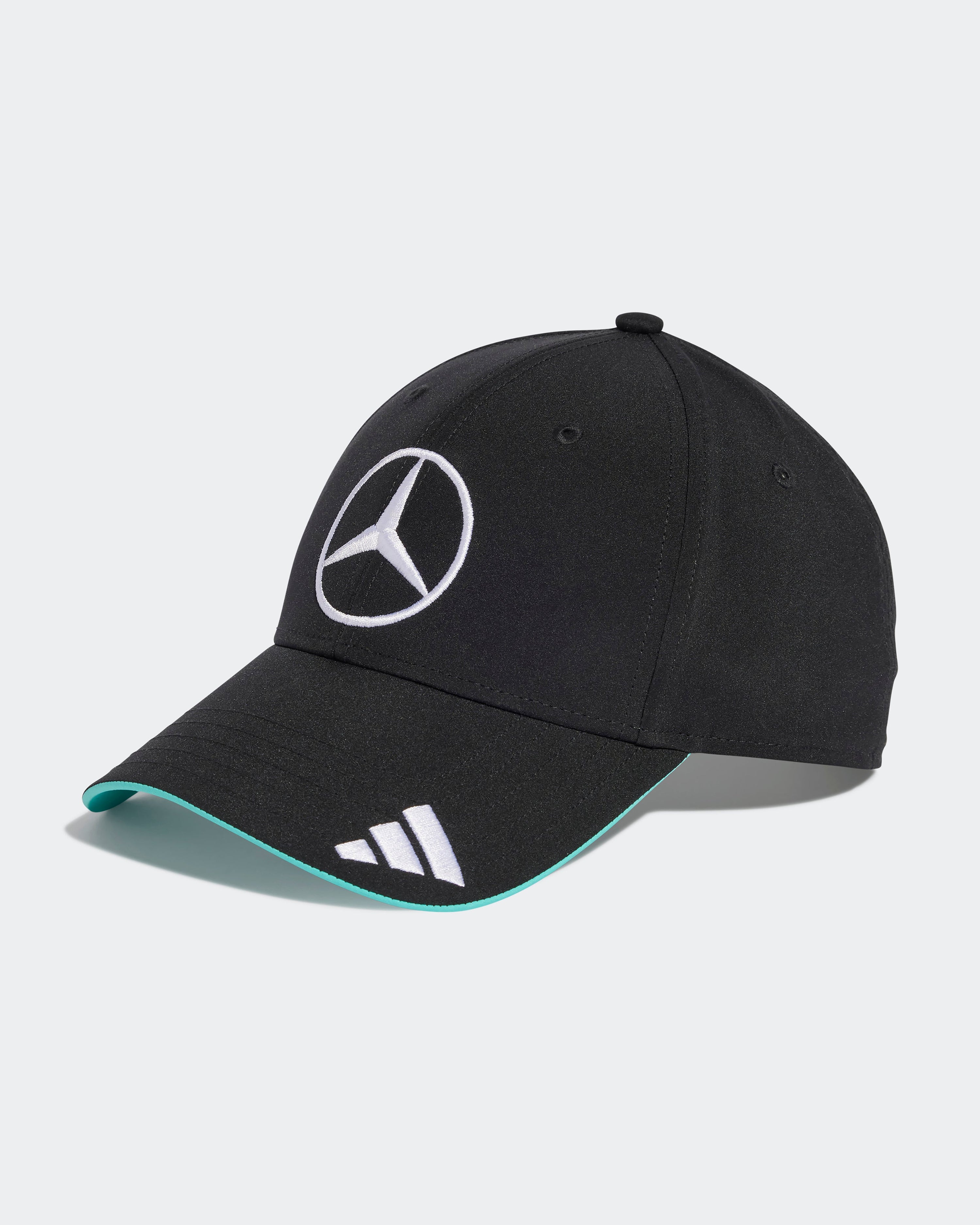2025 Driver Cap Black — primary product view showing Mercedes-AMG PETRONAS F1 styling and product details | Dash Racegear