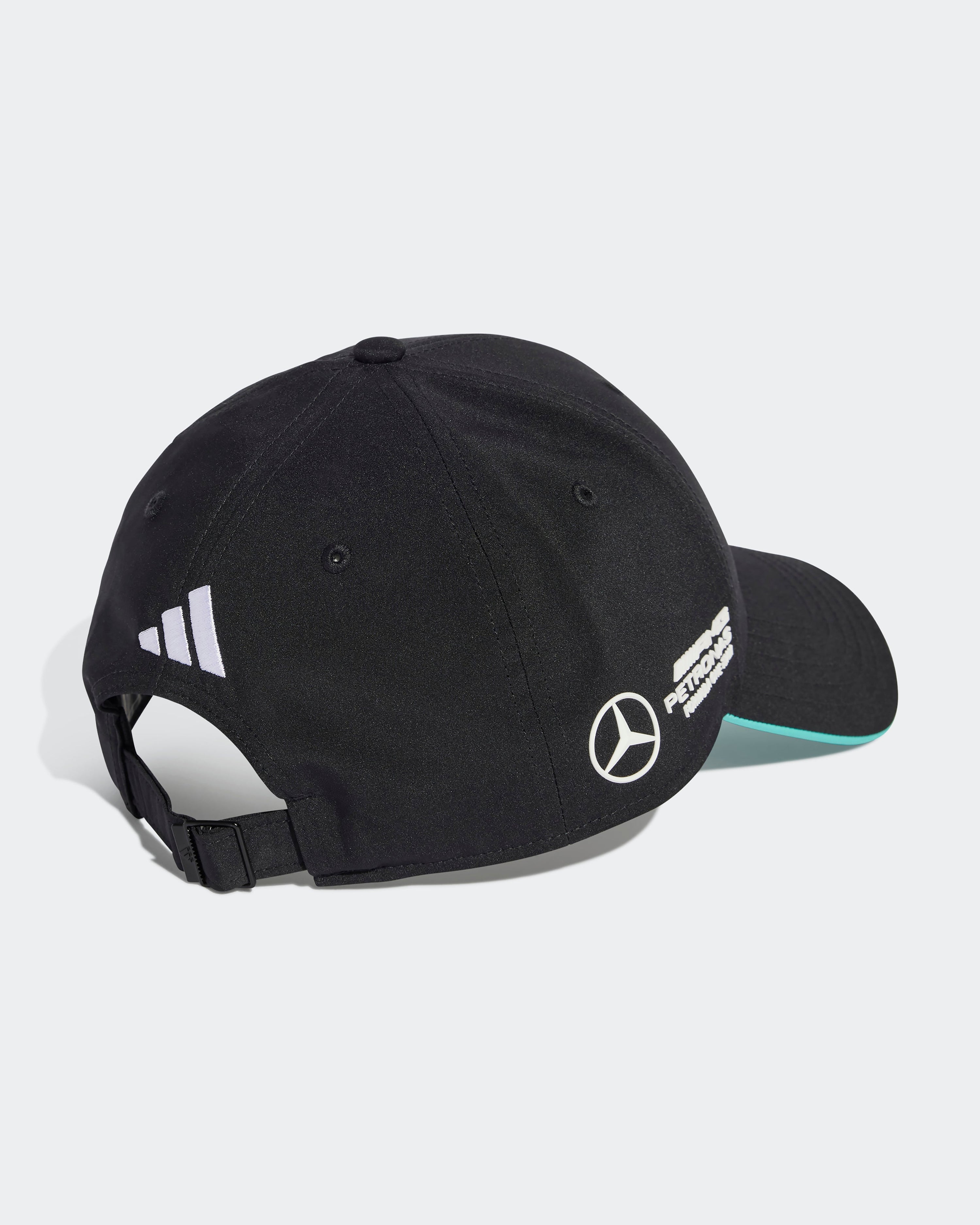 2025 Driver Cap Black — alternate product angle showing Mercedes-AMG PETRONAS F1 styling and product details | Dash Racegear