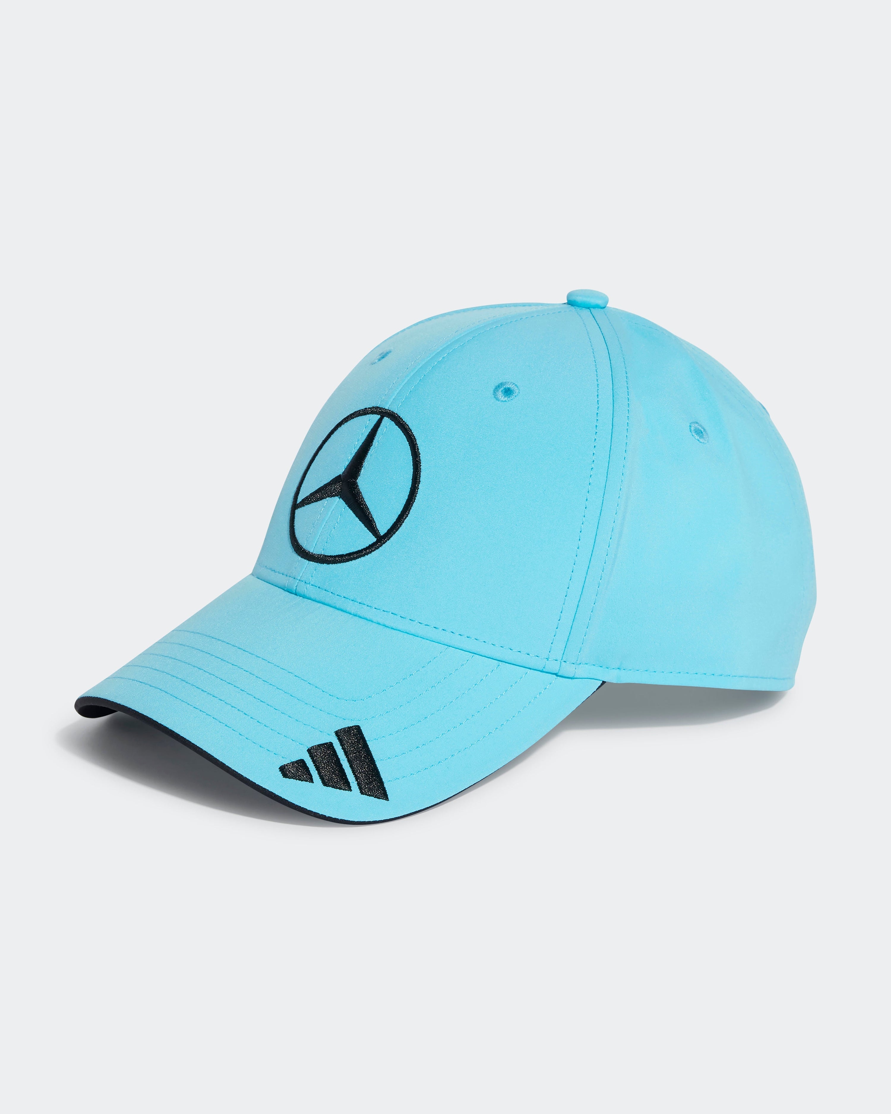 2025 Driver Cap Blue — primary product view showing Mercedes-AMG PETRONAS F1 styling and product details | Dash Racegear