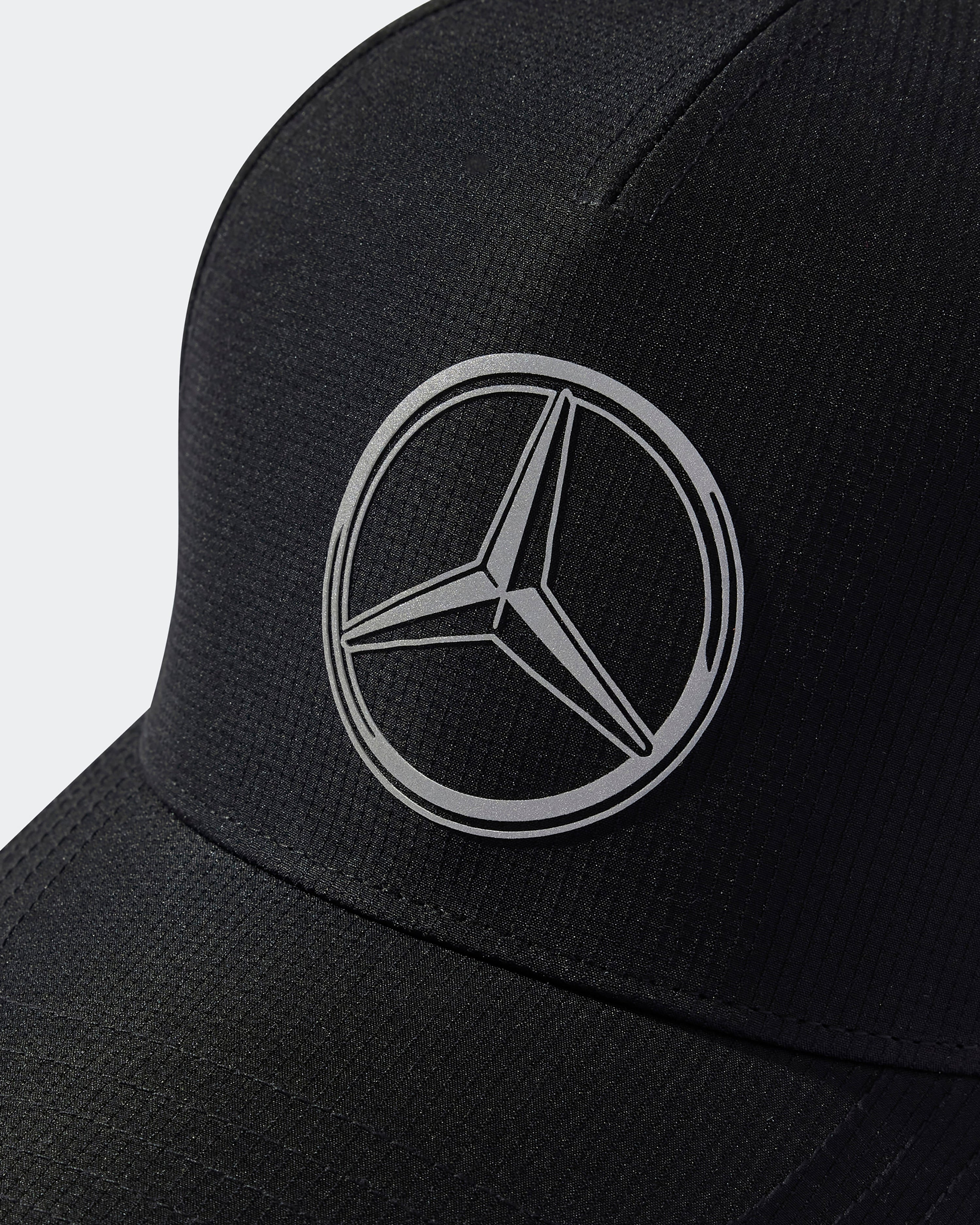 2025 Mechanics Climacool Trucker Cap Black — additional product detail showing Mercedes-AMG PETRONAS F1 styling and product details | Dash Racegear