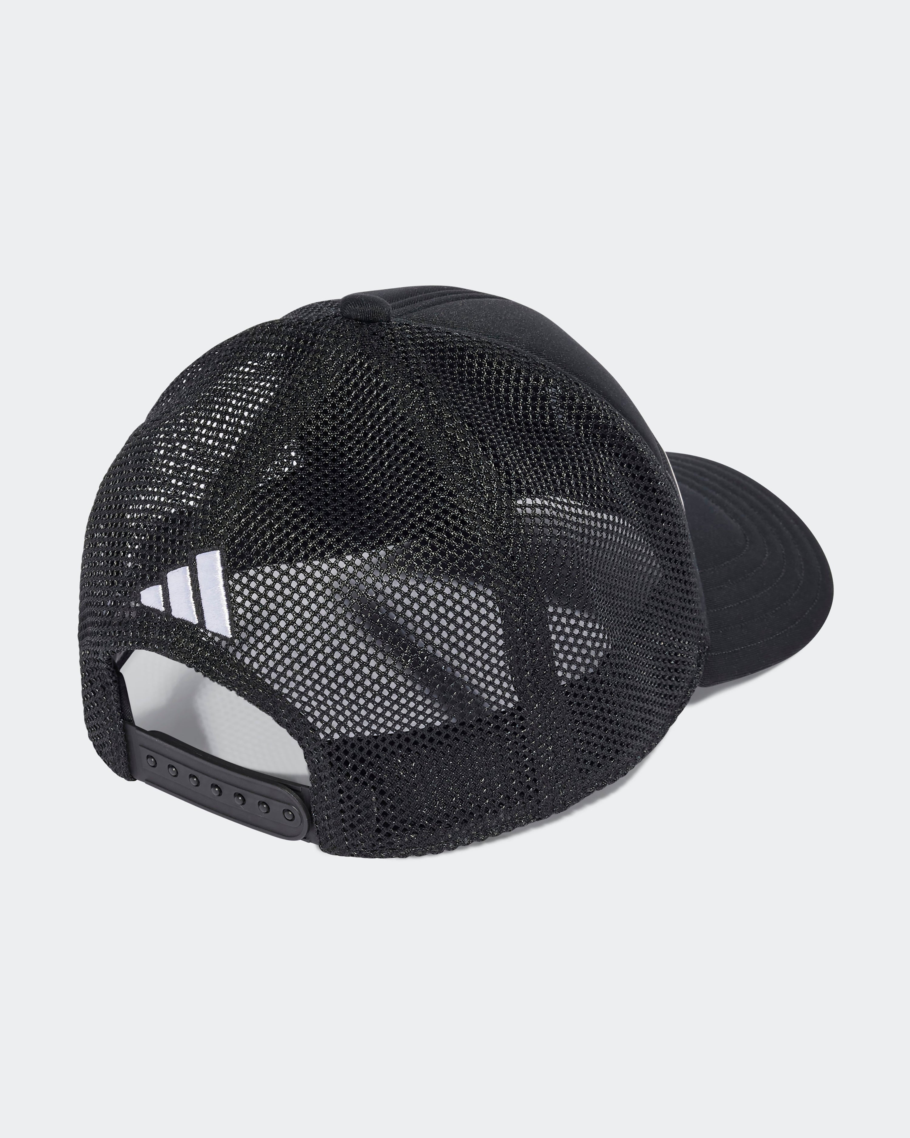 2025 Team Trucker Cap Black — alternate product angle showing Mercedes-AMG PETRONAS F1 styling and product details | Dash Racegear