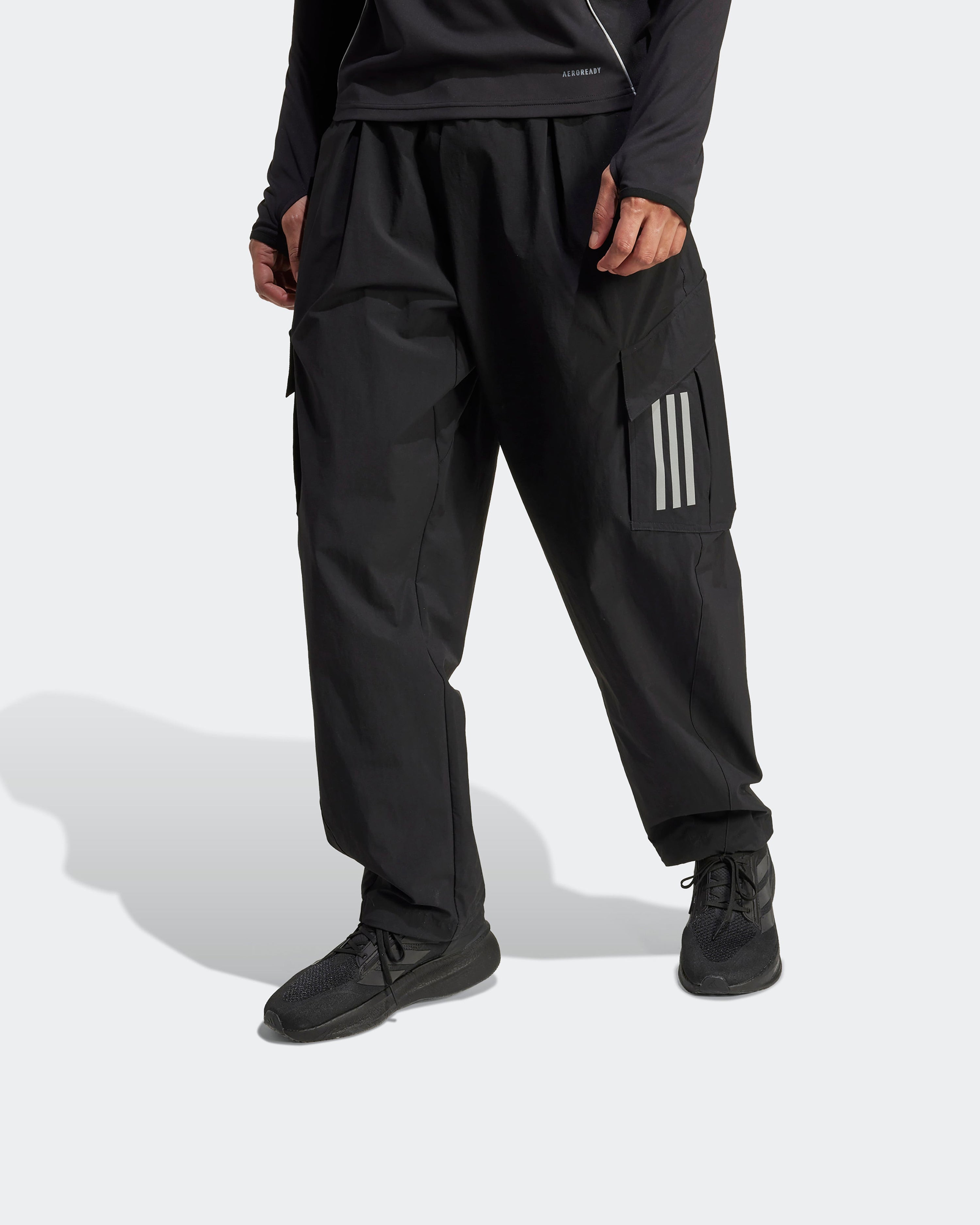 Mens 2025 Mechanics Joggers Black — primary product view showing Mercedes-AMG PETRONAS F1 styling and product details | Dash Racegear