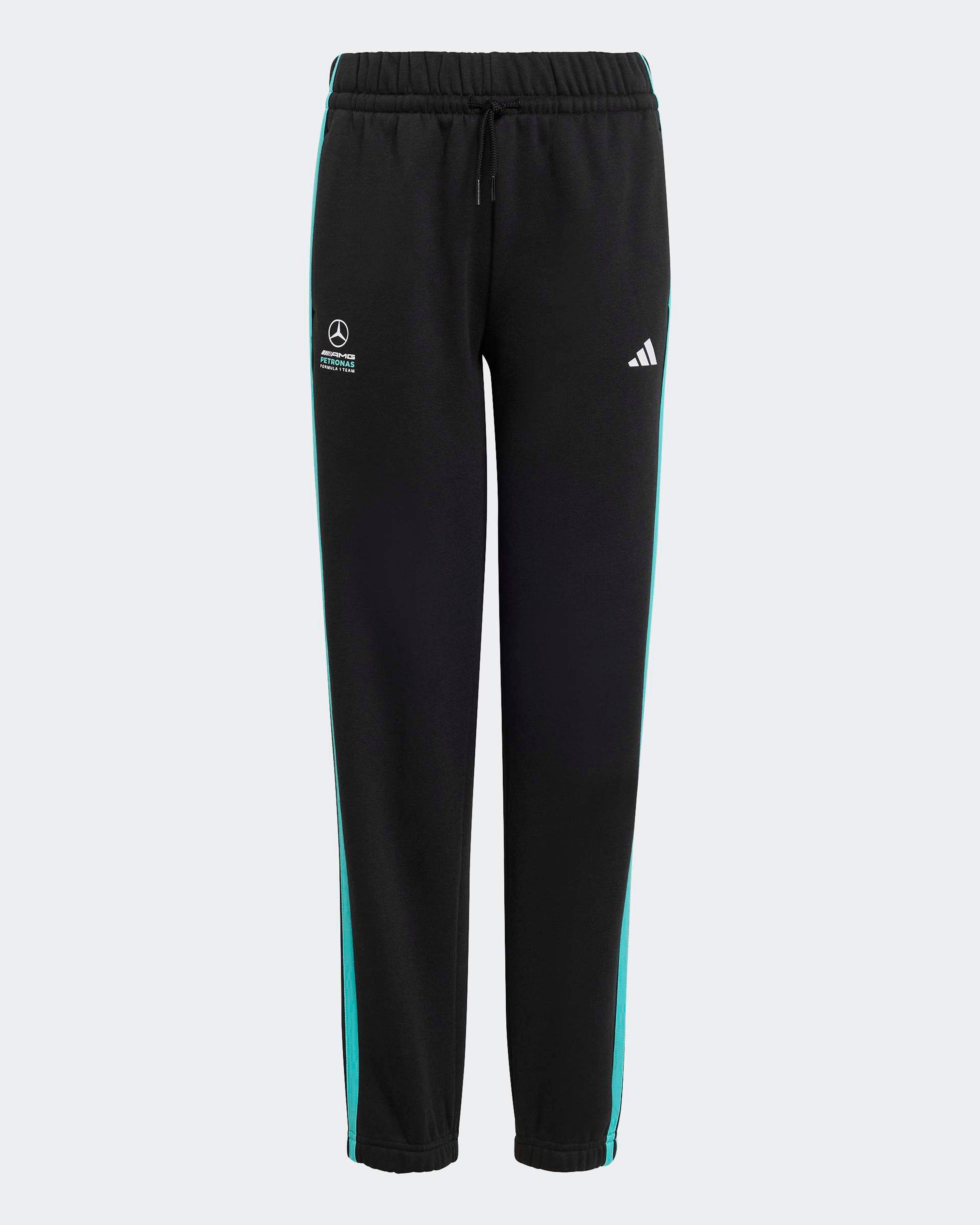 Kids DNA Pants Black — primary product view showing Mercedes-AMG PETRONAS F1 styling and product details | Dash Racegear