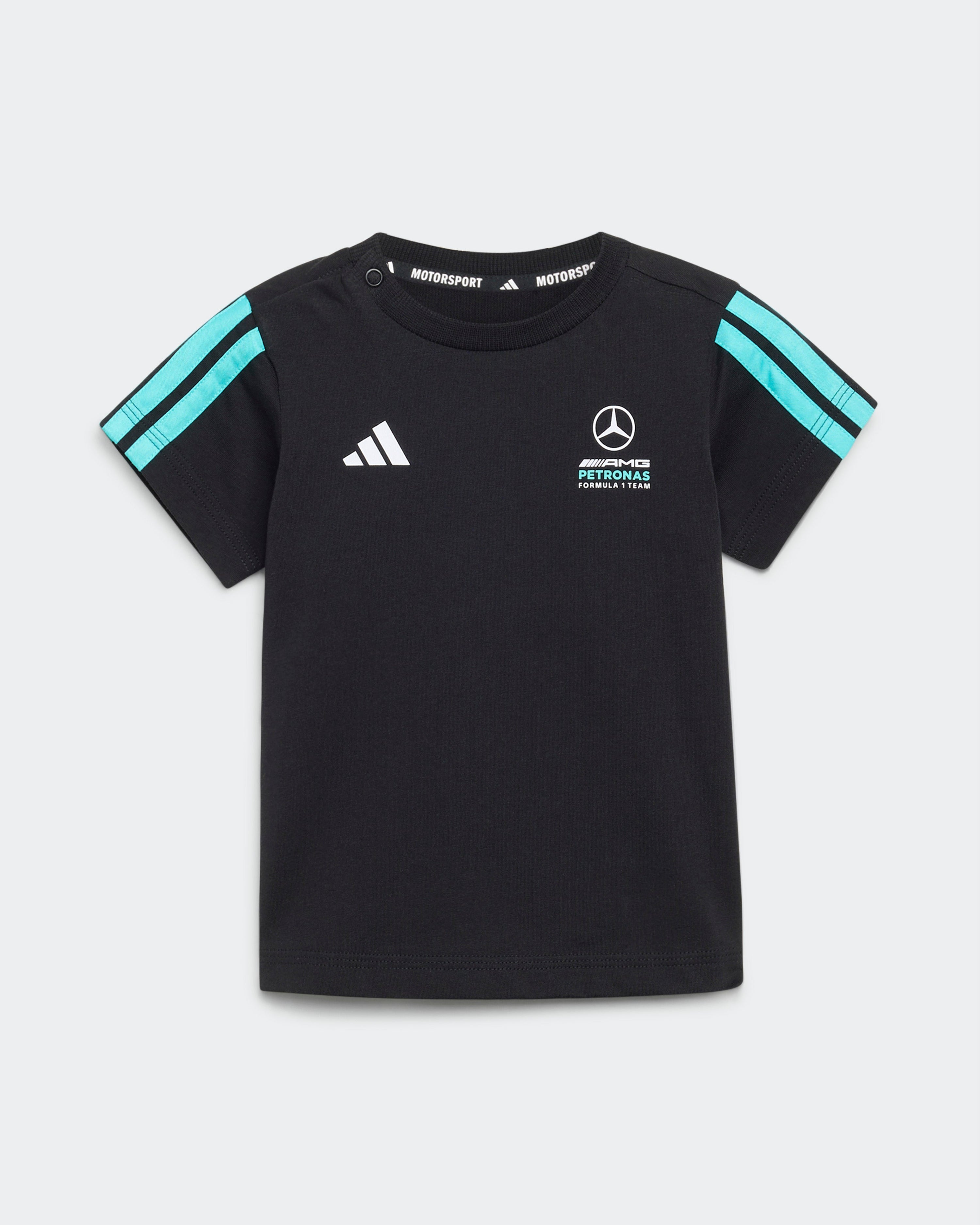 Kids DNA Short-Sleeve Pants Black — additional product detail showing Mercedes-AMG PETRONAS F1 styling and product details | Dash Racegear