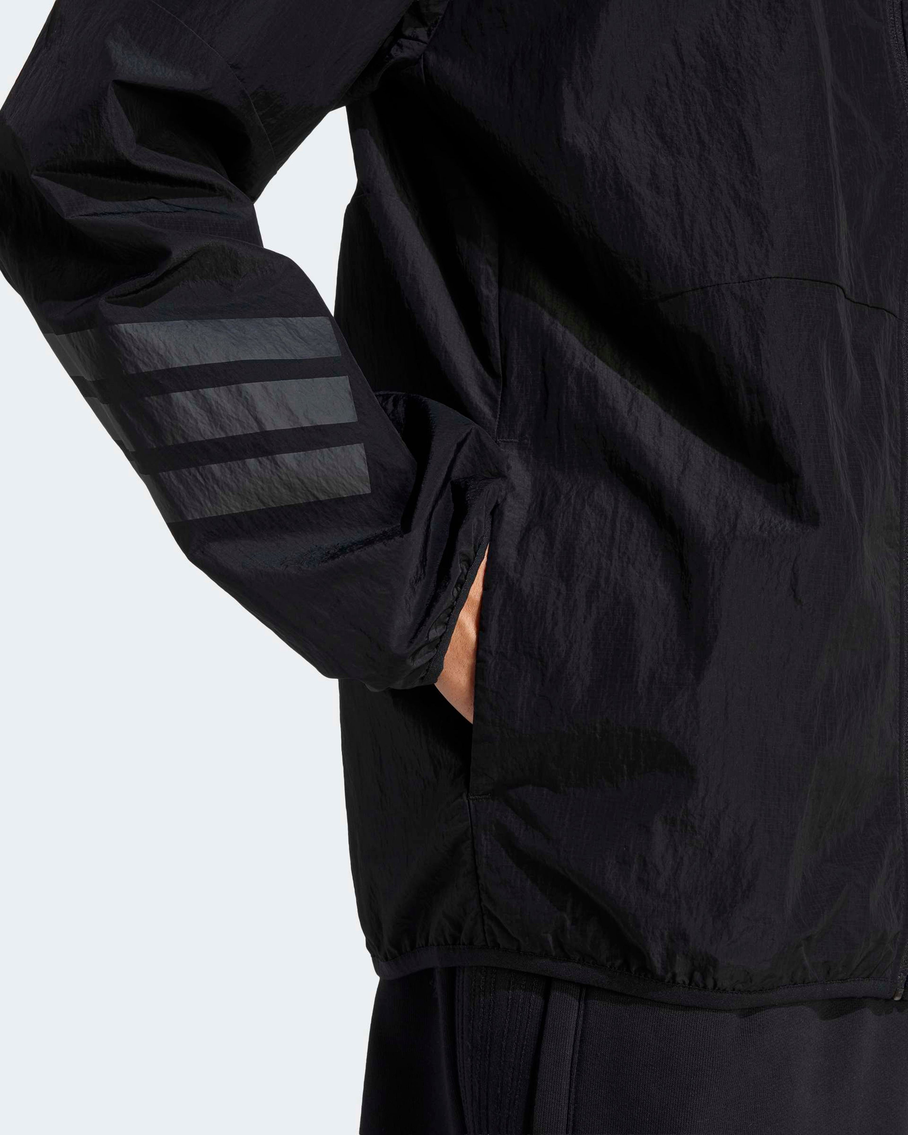Mens Night Windbreaker Black — additional product detail showing Mercedes-AMG PETRONAS F1 styling and product details | Dash Racegear