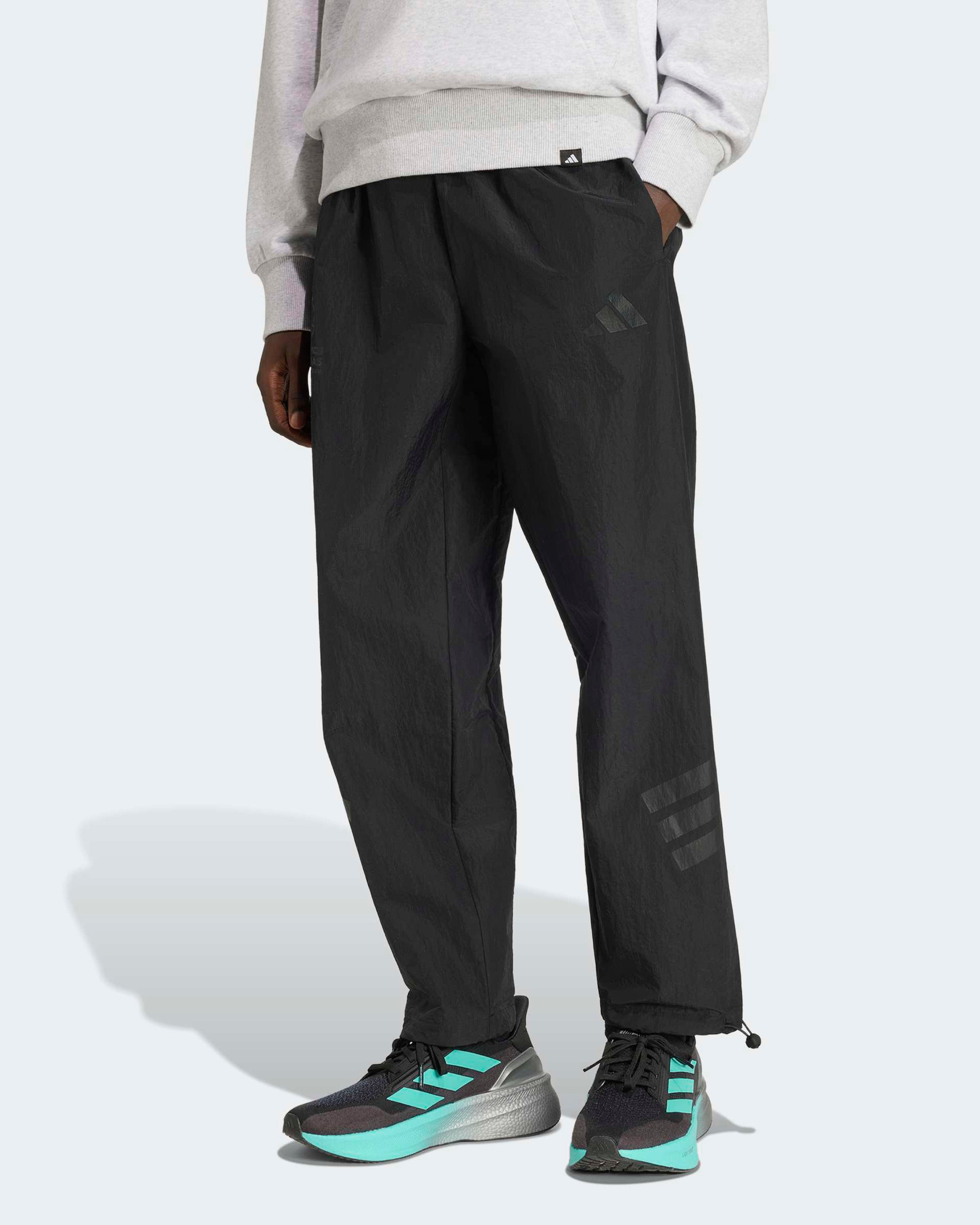 Mens Night Woven Pants Black — primary product view showing Mercedes-AMG PETRONAS F1 styling and product details | Dash Racegear