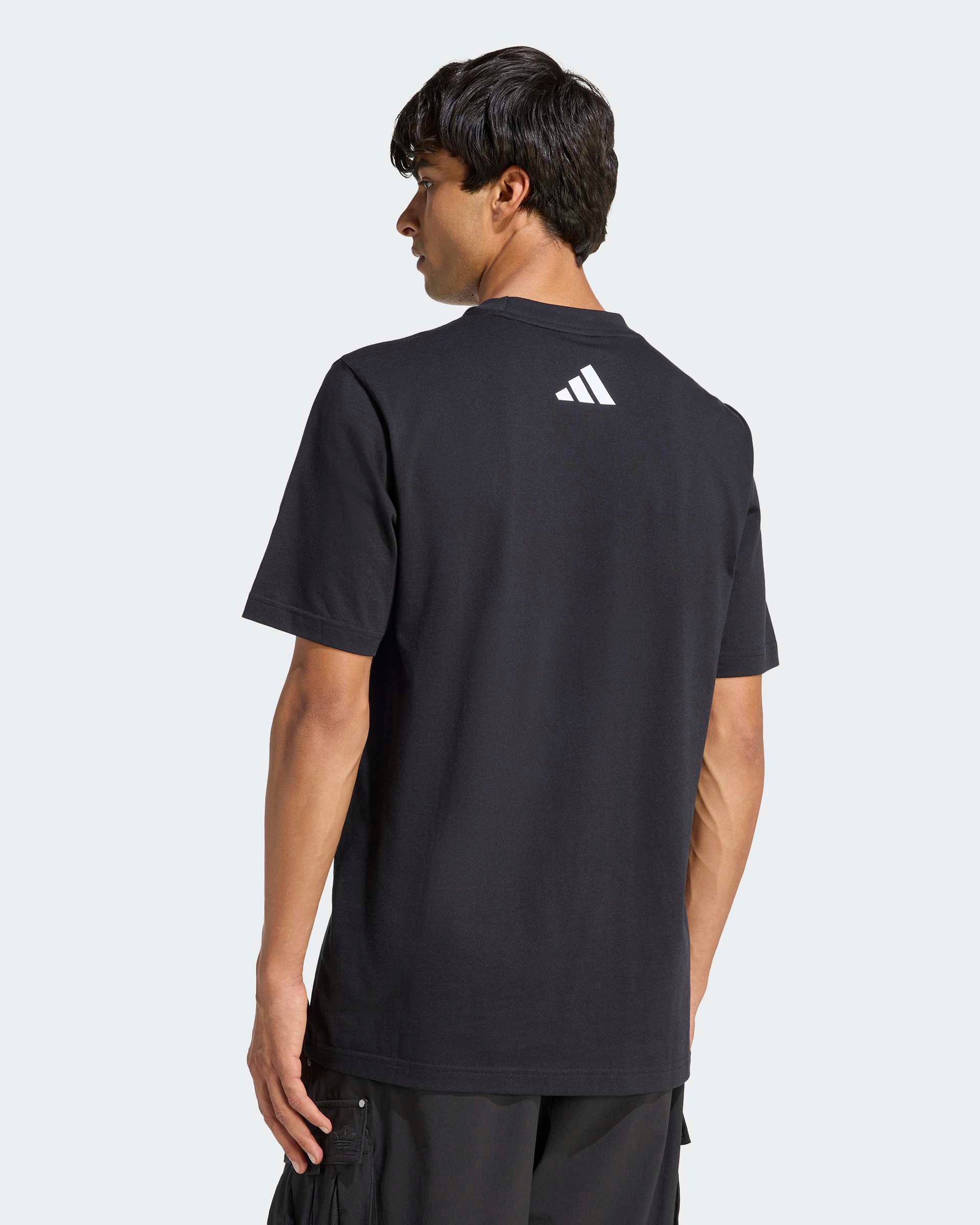 Mens DNA Graphic T-shirt Black — alternate product angle showing Mercedes-AMG PETRONAS F1 styling and product details | Dash Racegear