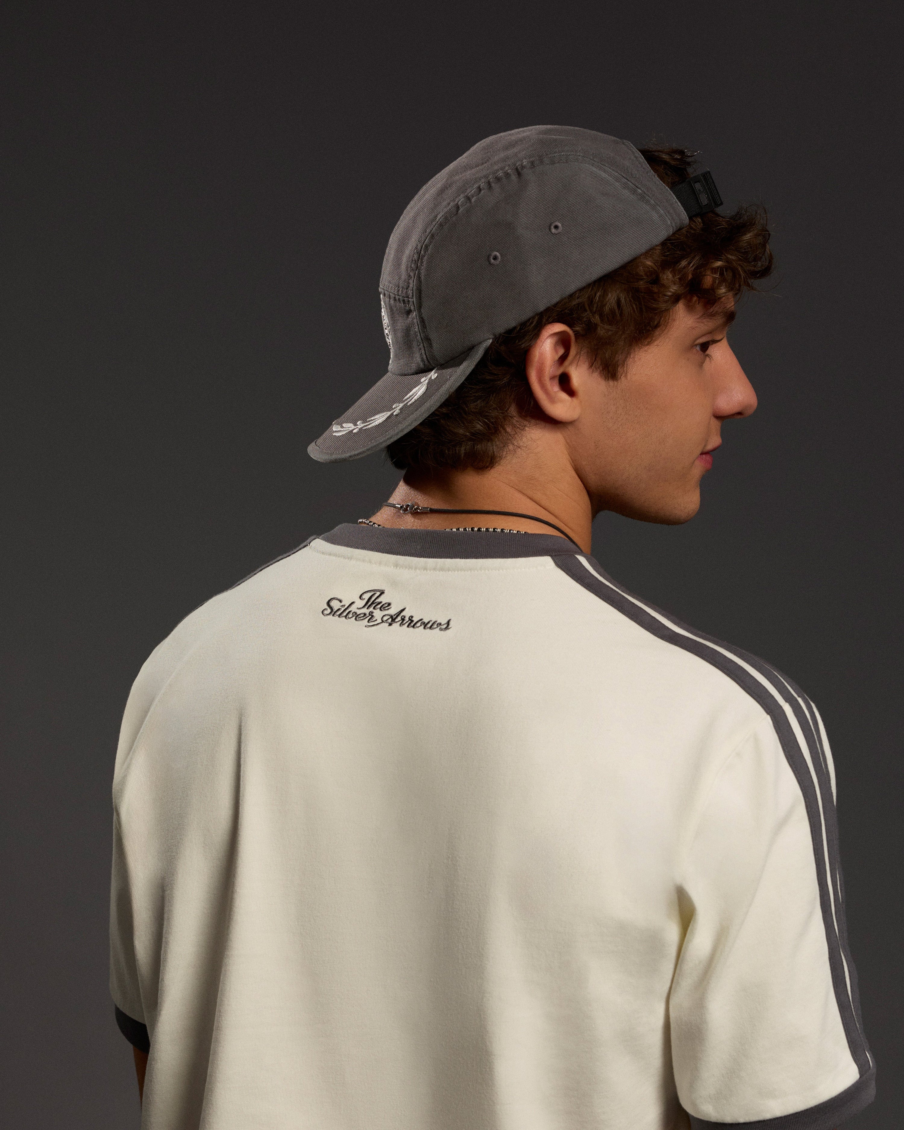 Mens Silver Arrows Icon T-shirt Off White — alternate product angle showing Mercedes-AMG PETRONAS F1 styling and product details | Dash Racegear