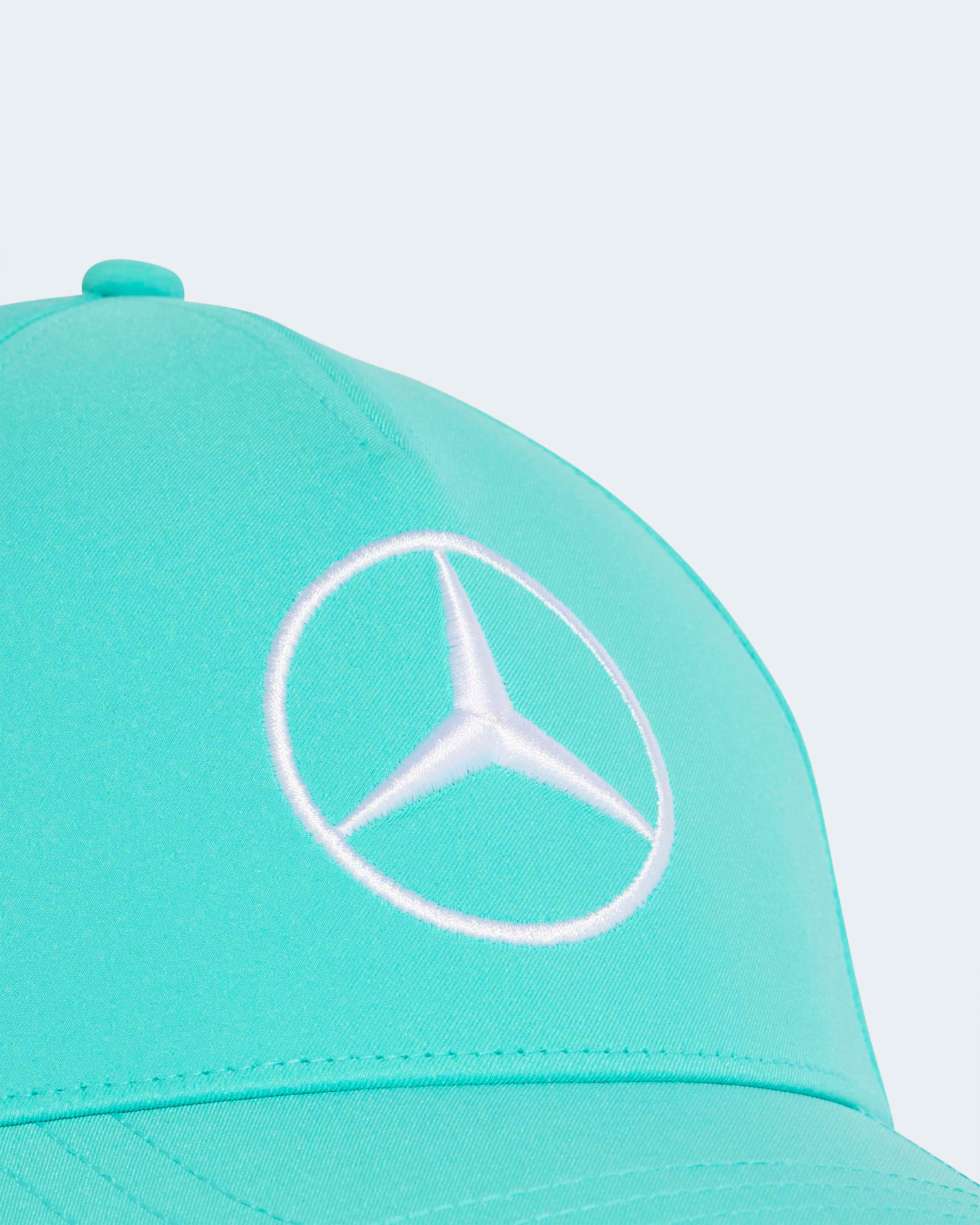 2026 Team Driver Cap Teal — additional product detail showing Mercedes-AMG PETRONAS F1 styling and product details | Dash Racegear