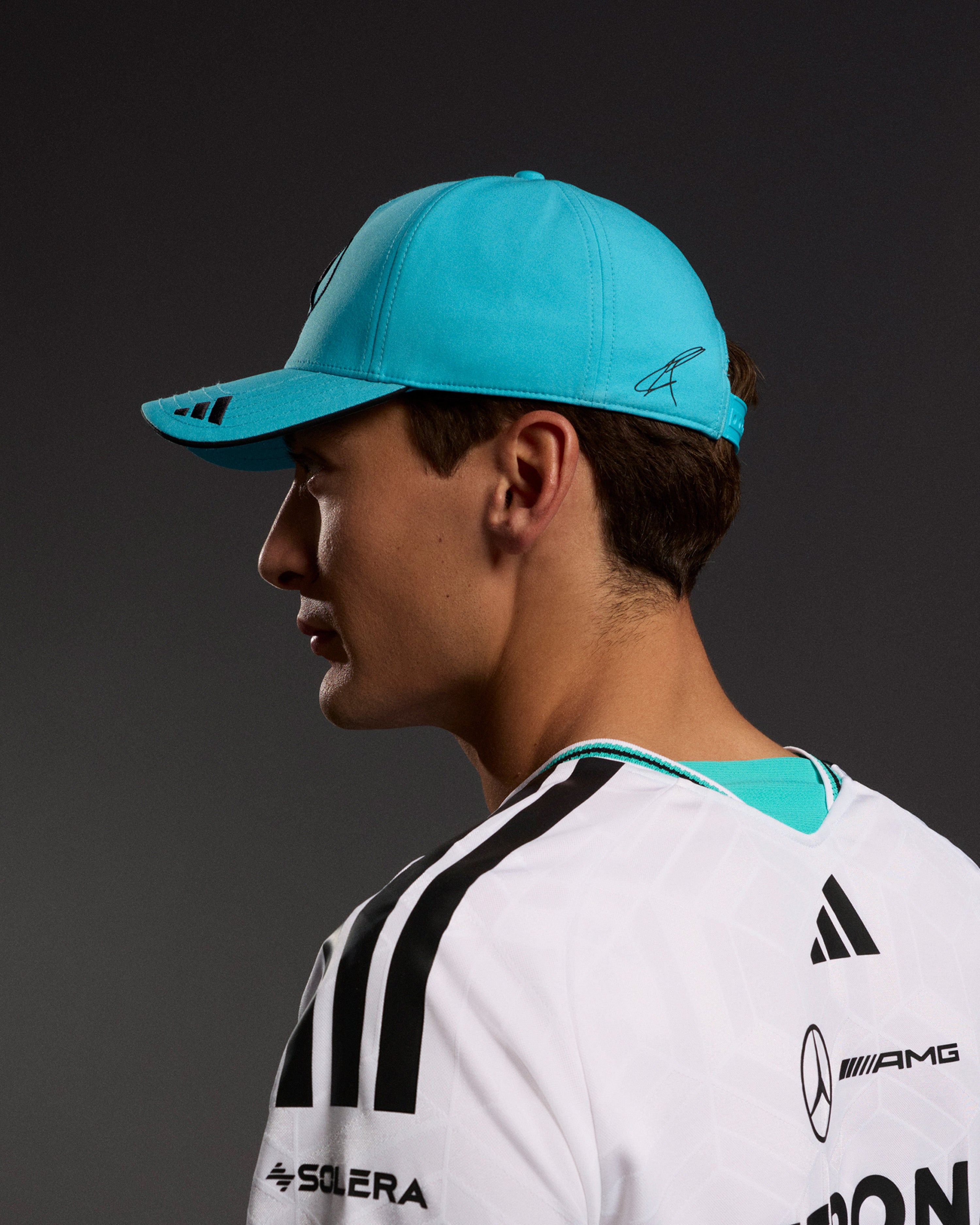 2026 George Russell Cap Blue — additional product detail showing Mercedes-AMG PETRONAS F1 styling and product details | Dash Racegear