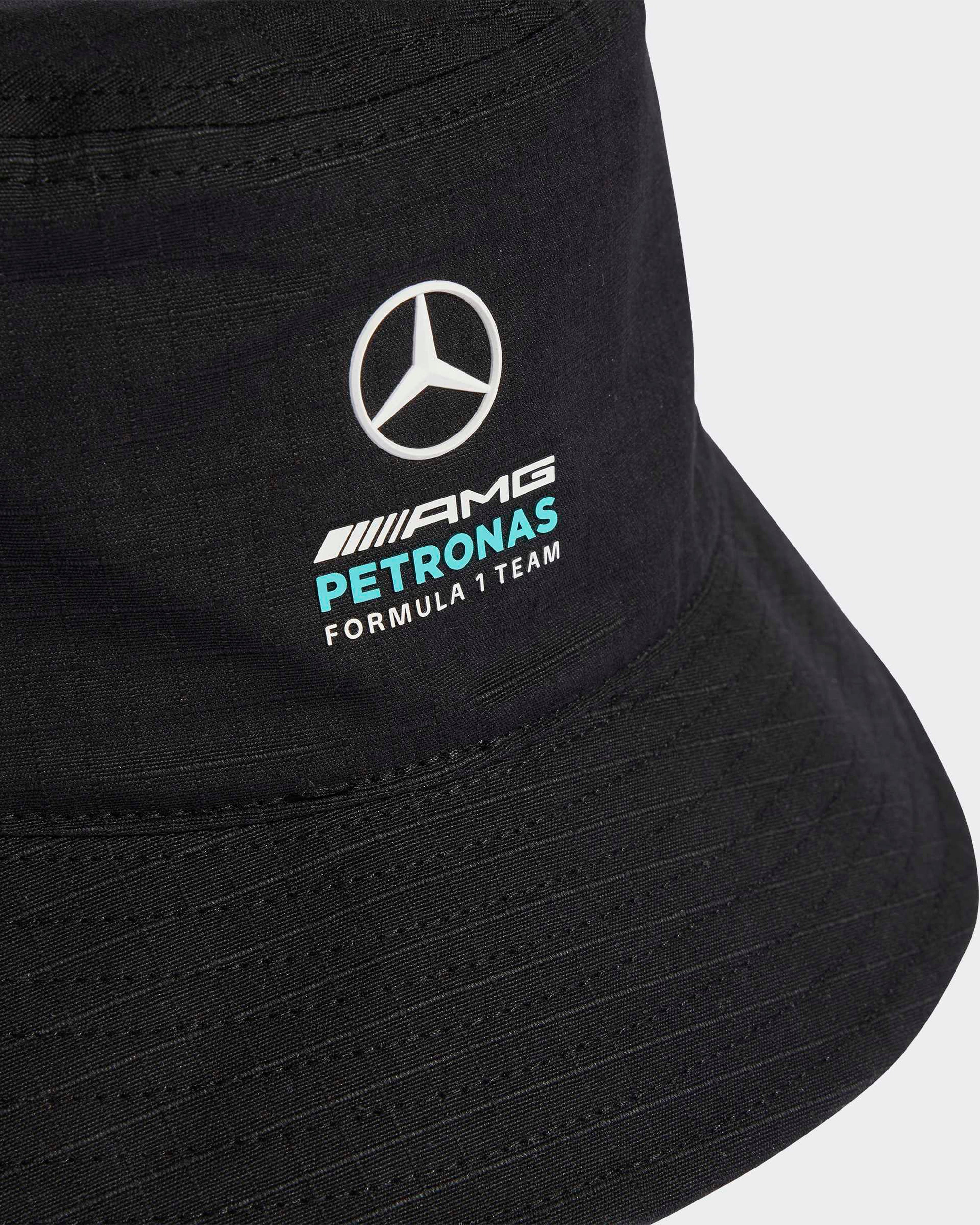 DNA Bucket Hat Black — additional product detail showing Mercedes-AMG PETRONAS F1 styling and product details | Dash Racegear
