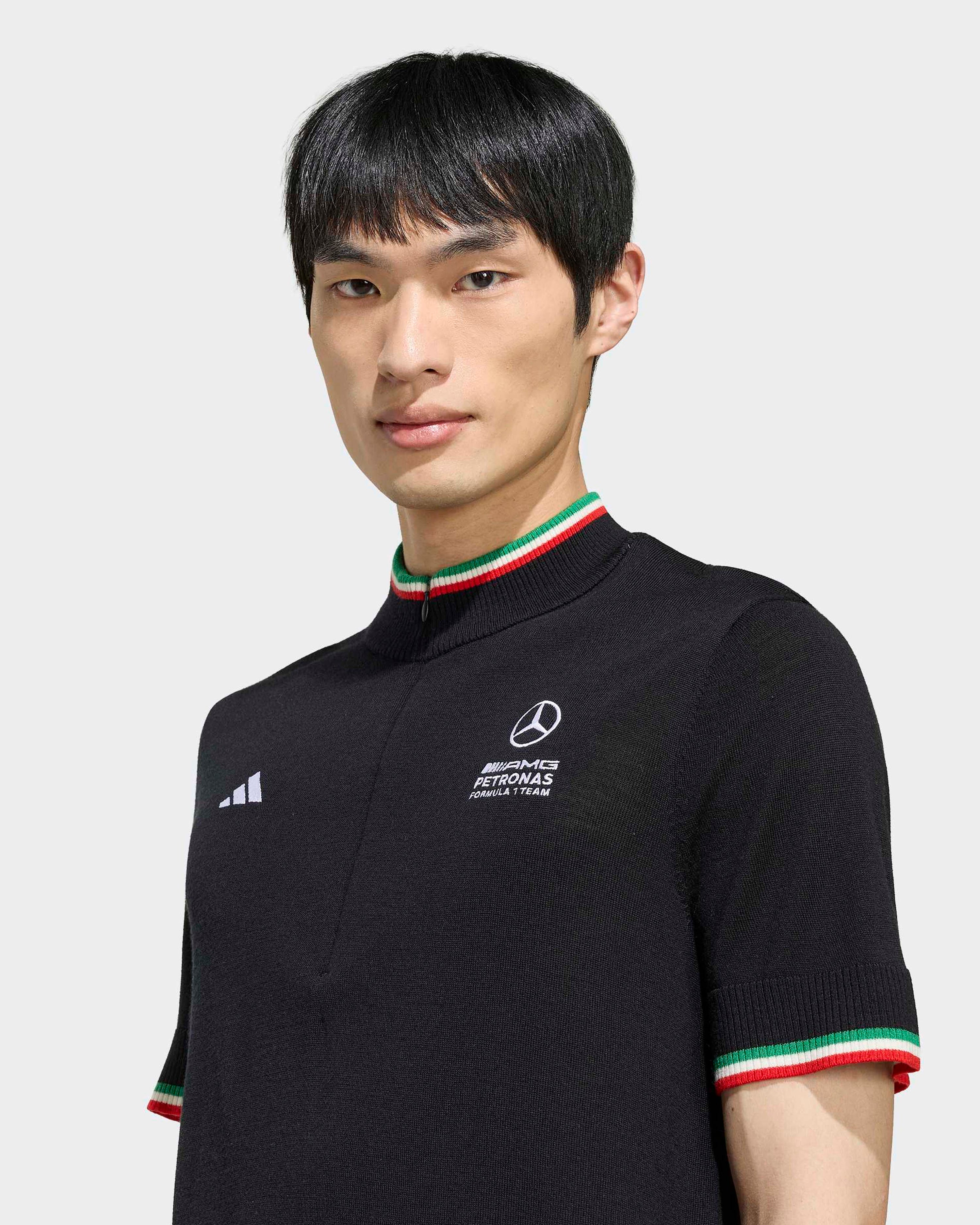 Mens Giro Di Mercedes Merino Top Team Black — additional product detail showing Mercedes-AMG PETRONAS F1 styling and product details | Dash Racegear