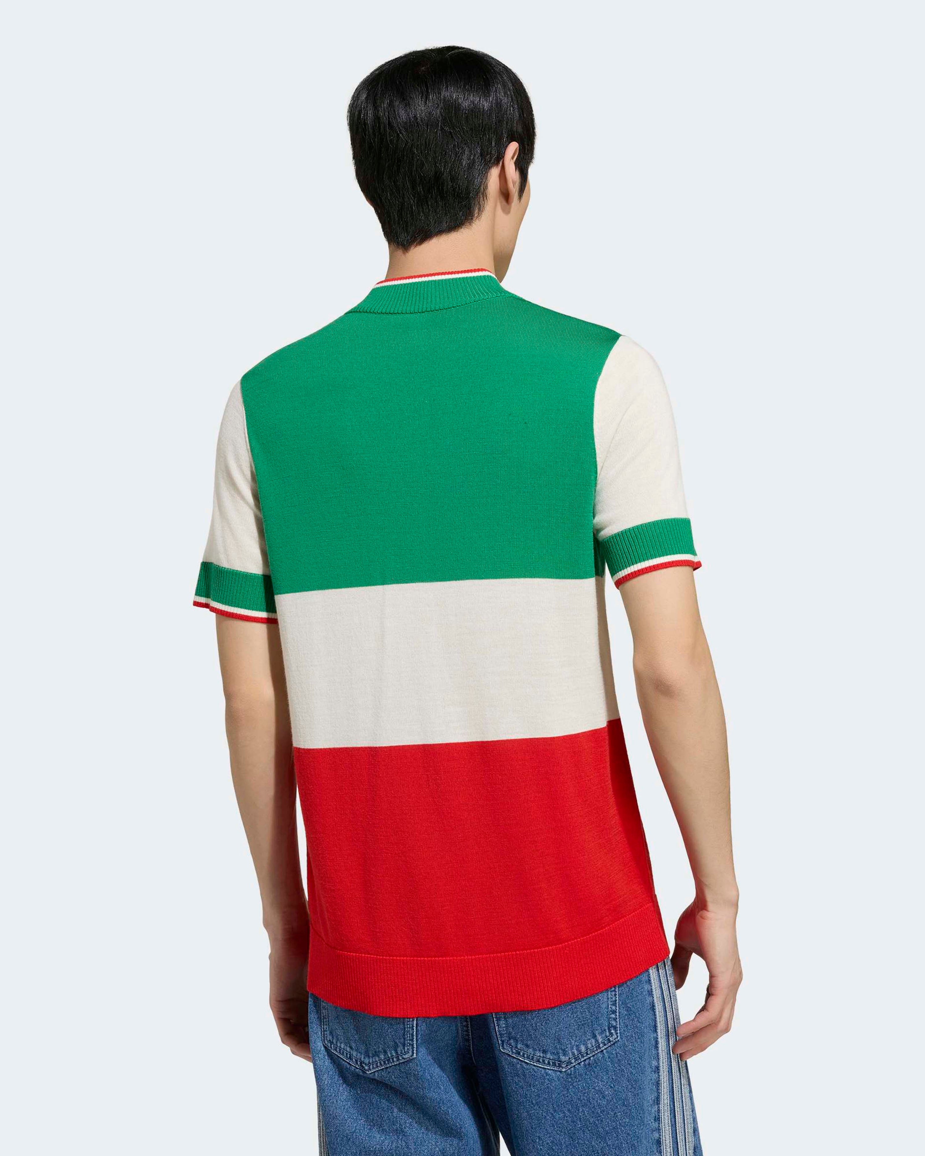 Mens Giro Di Mercedes Merino Top Italy Green — alternate product angle showing Mercedes-AMG PETRONAS F1 styling and product details | Dash Racegear