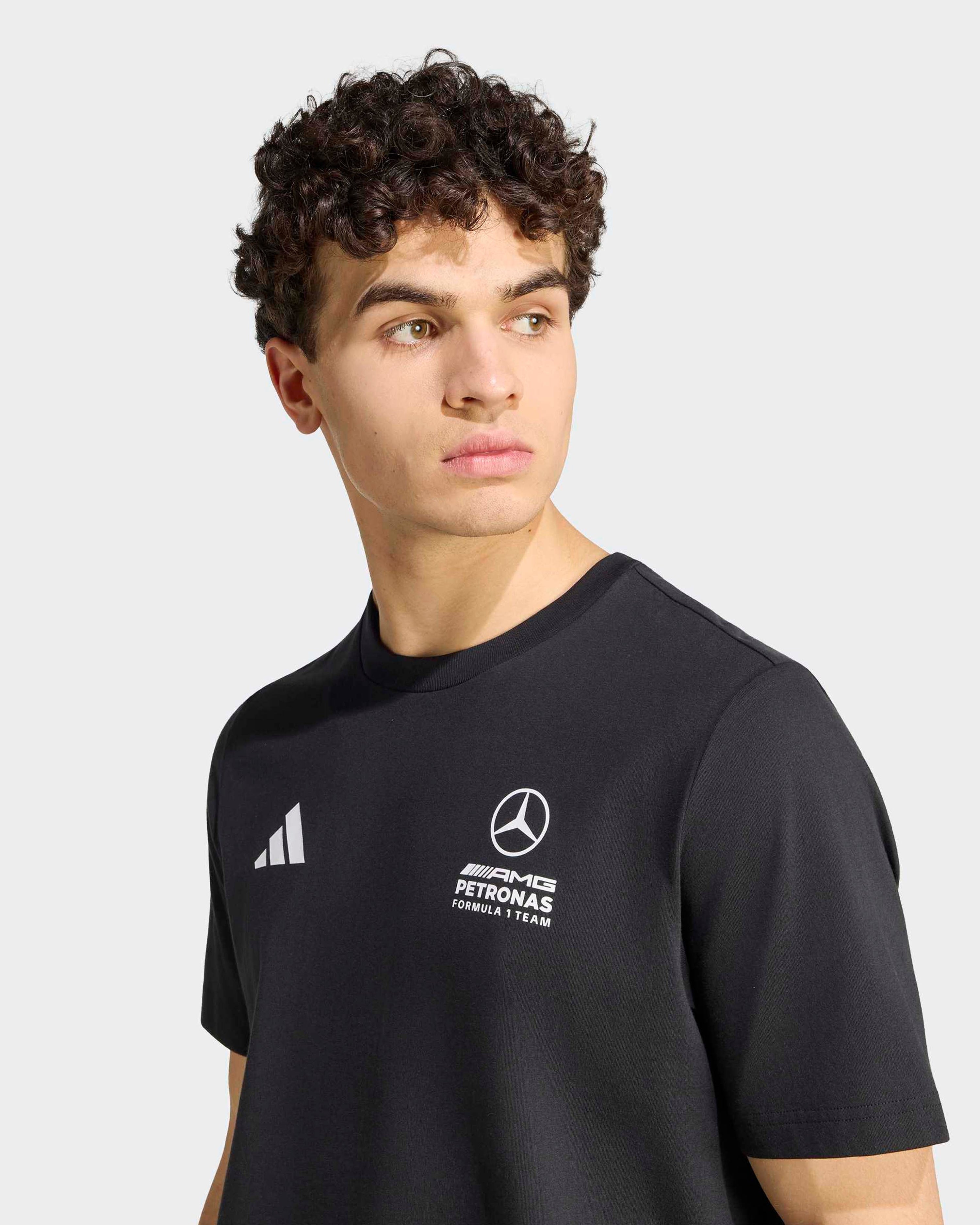 Mens Giro Di Mercedes T-shirt Black — additional product detail showing Mercedes-AMG PETRONAS F1 styling and product details | Dash Racegear