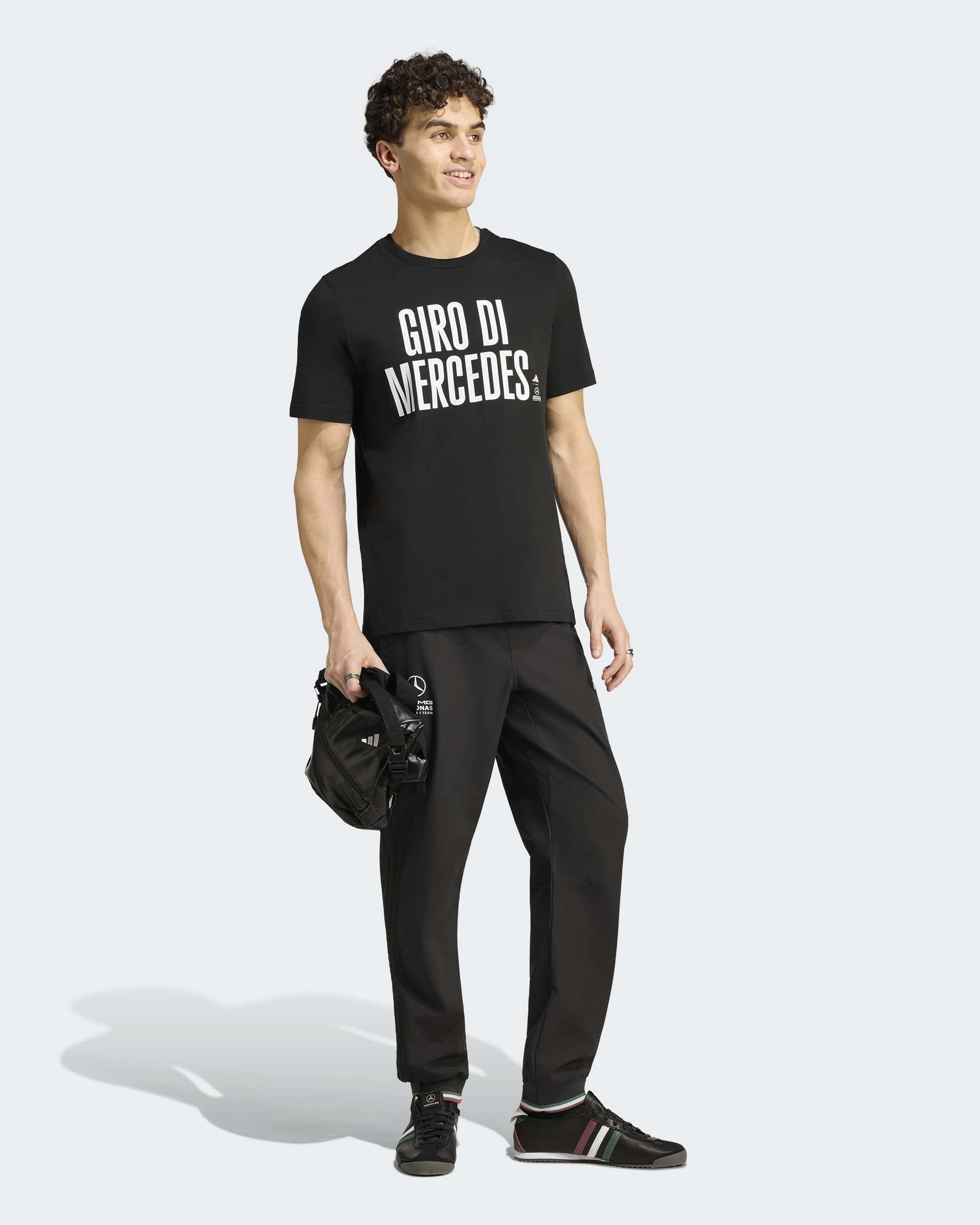 Mens Giro Di Mercedes Graphic T-shirt Black — additional product detail showing Mercedes-AMG PETRONAS F1 styling and product details | Dash Racegear