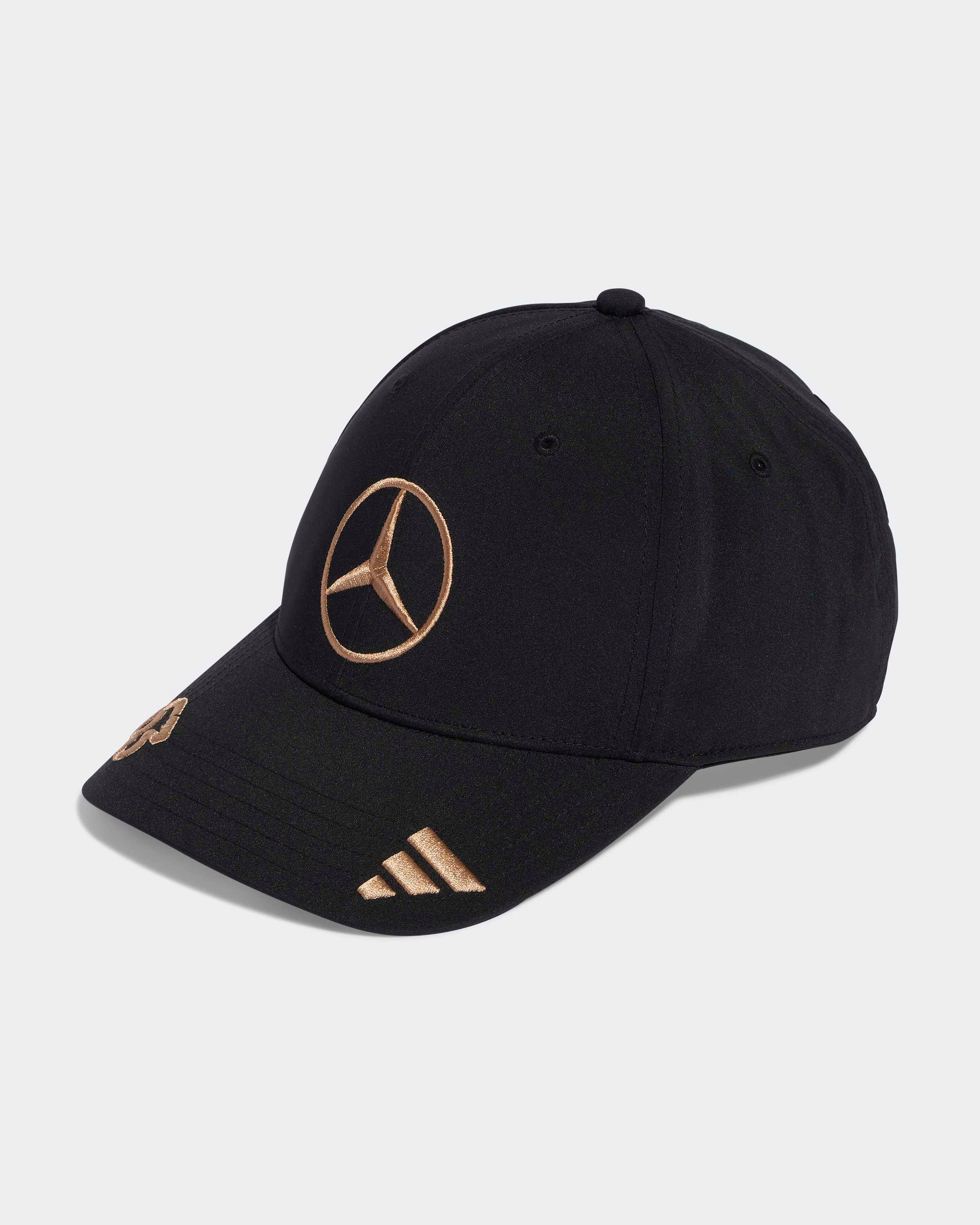 2025 George Russell Special Edition Las Vegas Cap Black — primary product view showing Mercedes-AMG PETRONAS F1 styling and product details | Dash Racegear