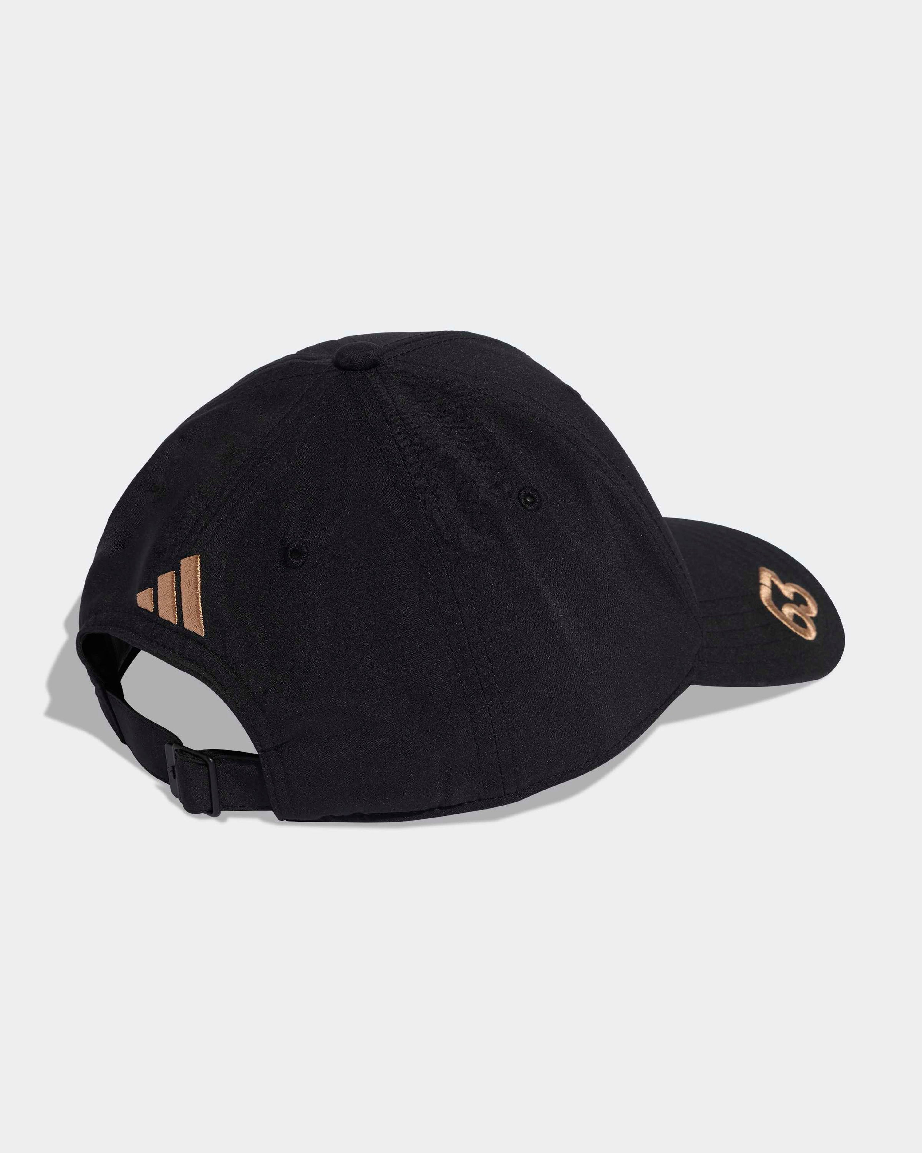 2025 George Russell Special Edition Las Vegas Cap Black — additional product detail showing Mercedes-AMG PETRONAS F1 styling and product details | Dash Racegear