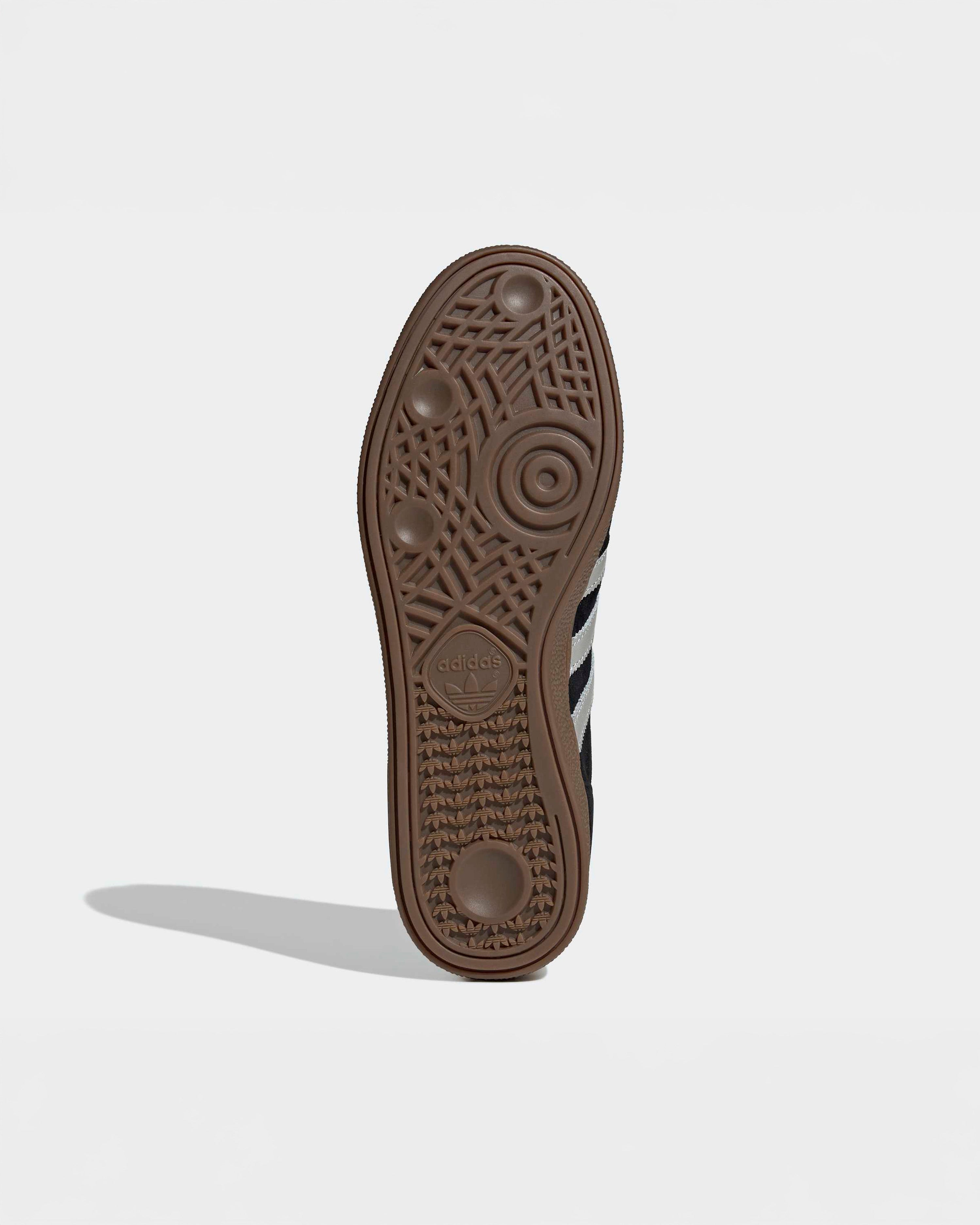 Handball Spezial Shoes Black — close-up design detail showing Mercedes-AMG PETRONAS F1 styling and product details | Dash Racegear