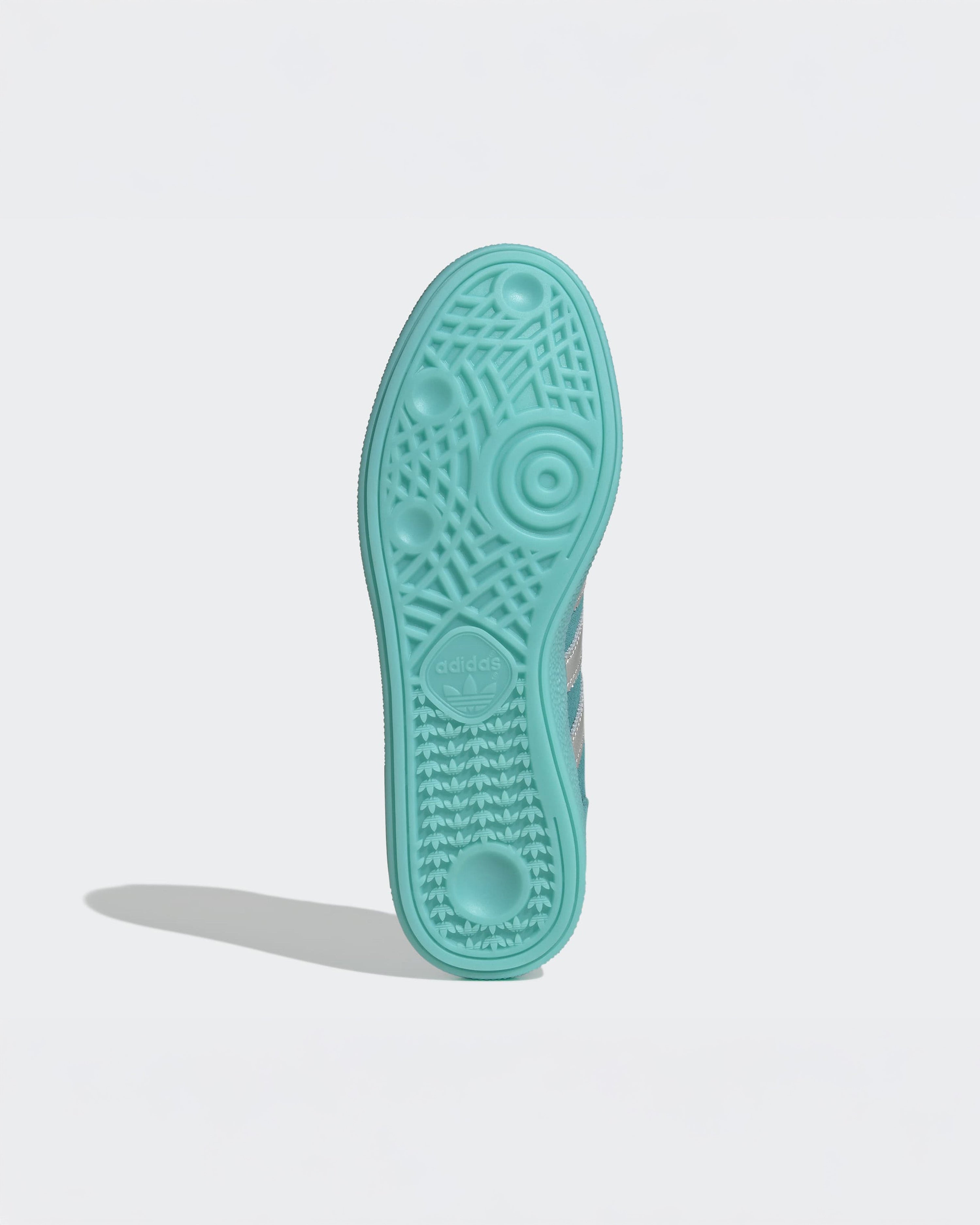 Handball Spezial Shoes Teal — close-up design detail showing Mercedes-AMG PETRONAS F1 styling and product details | Dash Racegear