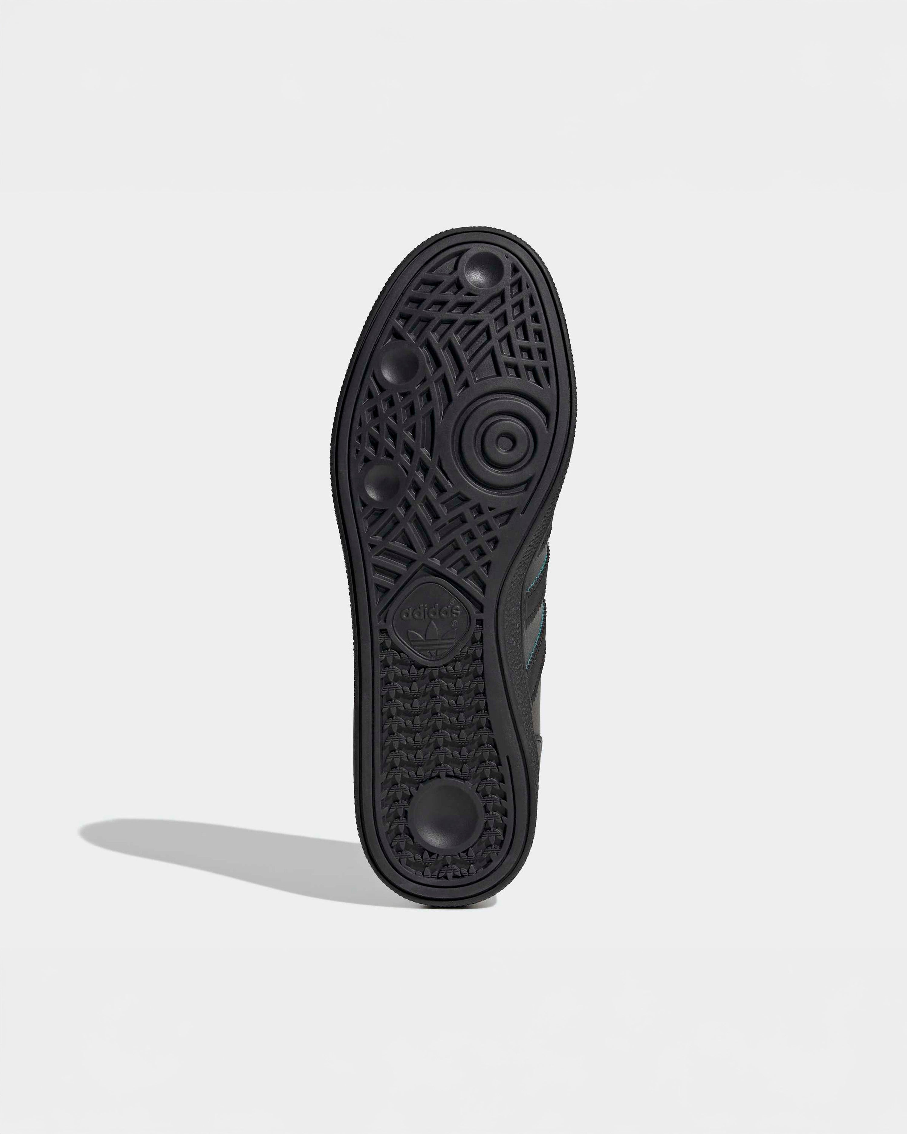 Handball Spezial Shoes Midnight Black — close-up design detail showing Mercedes-AMG PETRONAS F1 styling and product details | Dash Racegear