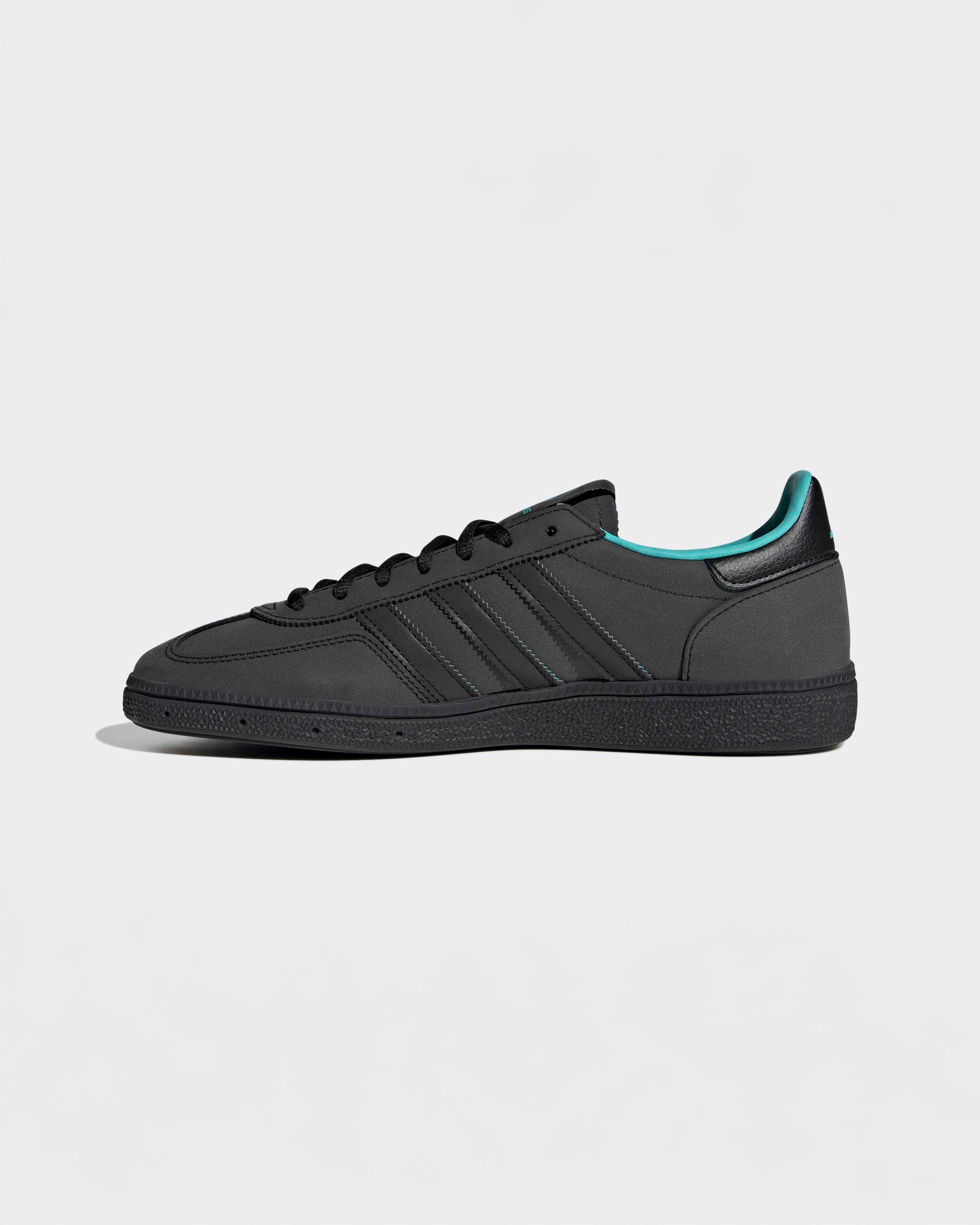 Handball Spezial Shoes Midnight Black — additional product detail showing Mercedes-AMG PETRONAS F1 styling and product details | Dash Racegear