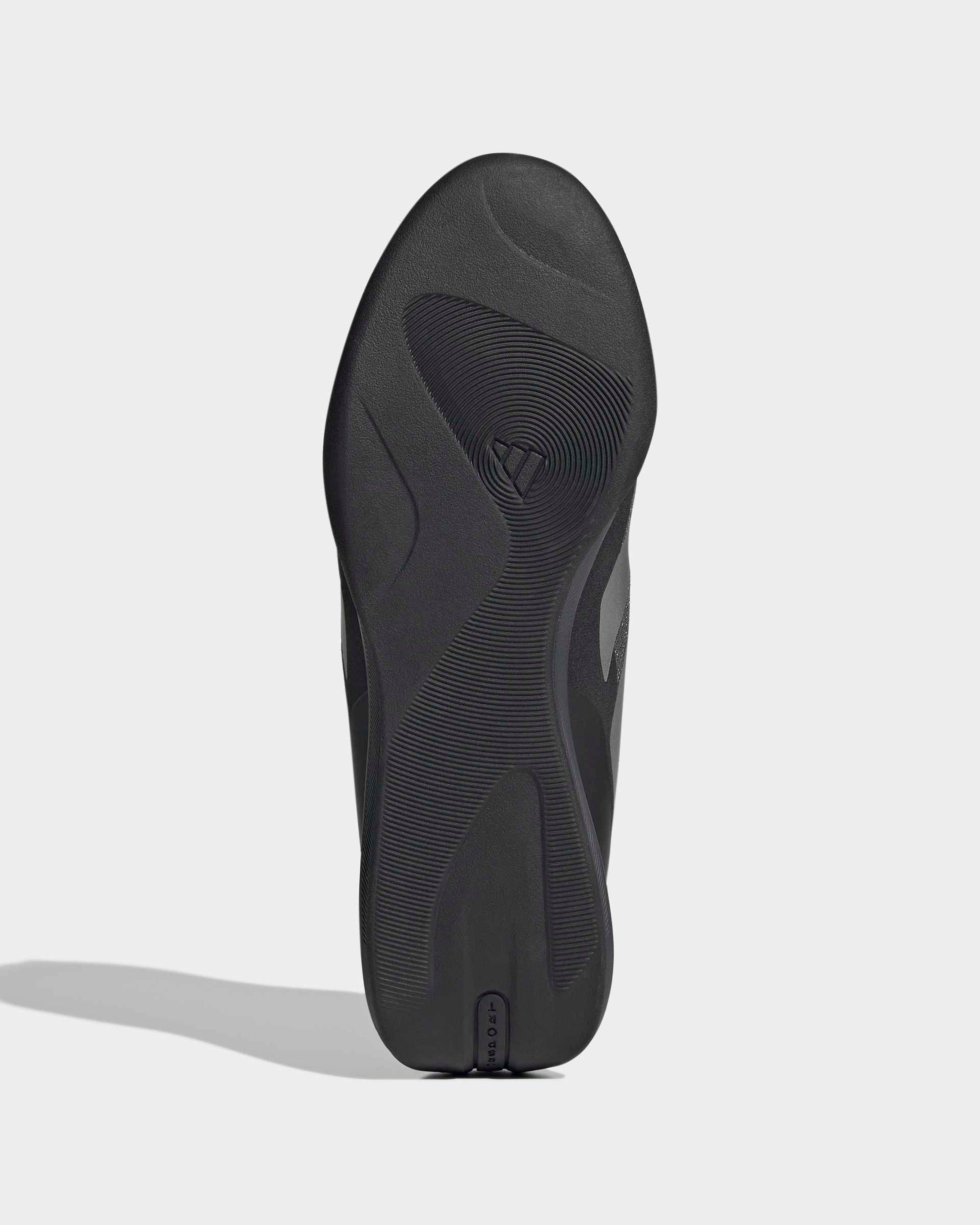 Adidas Feroza Base Shoes Black — close-up design detail showing Mercedes-AMG PETRONAS F1 styling and product details | Dash Racegear